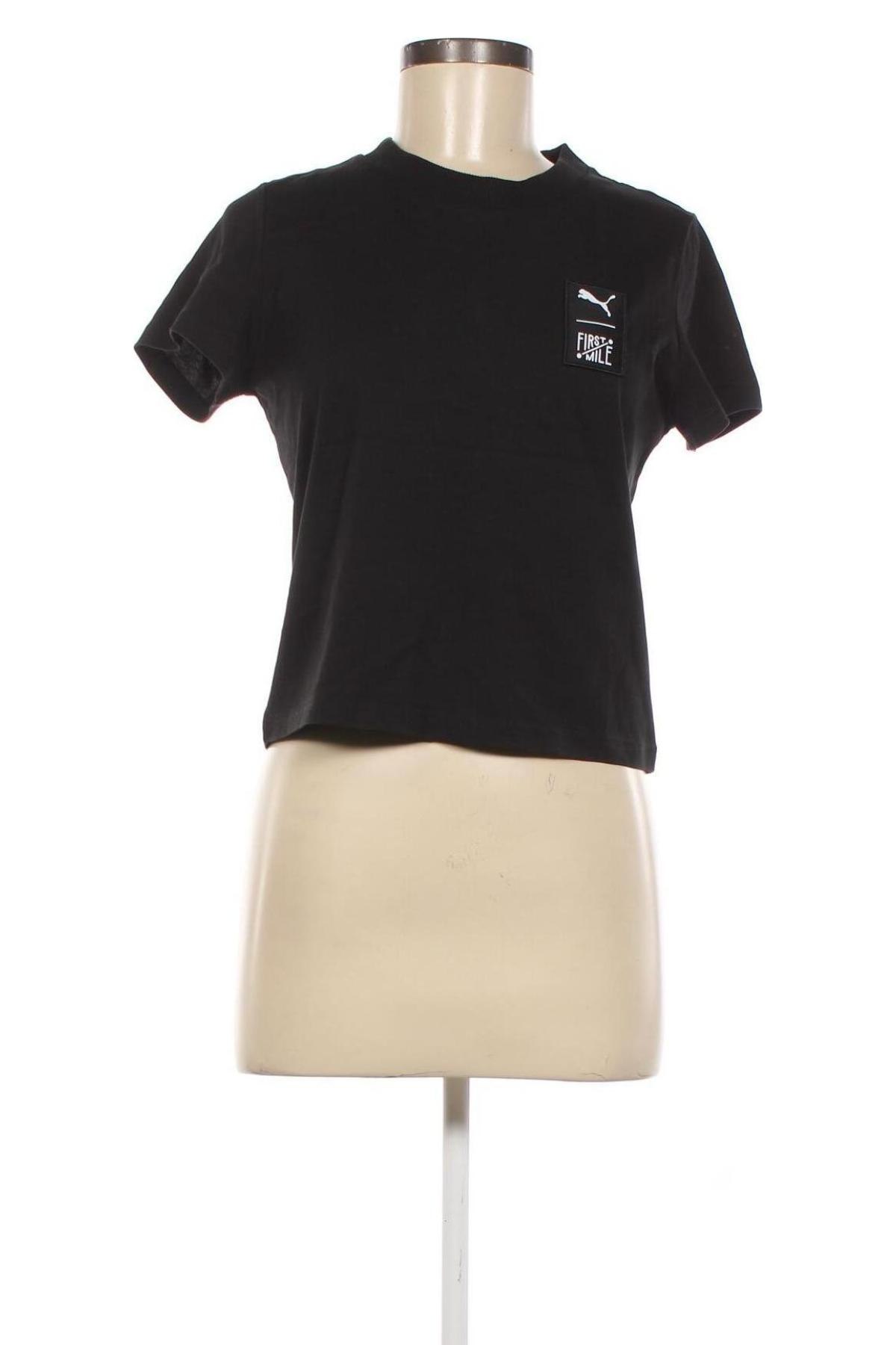 Дамска тениска PUMA, Размер M, Цвят Черен, Цена 34,00 лв.
