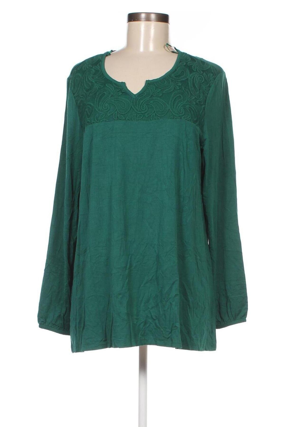 Дамска блуза Pota, Размер L, Цвят Зелен, Цена 19,00 лв.