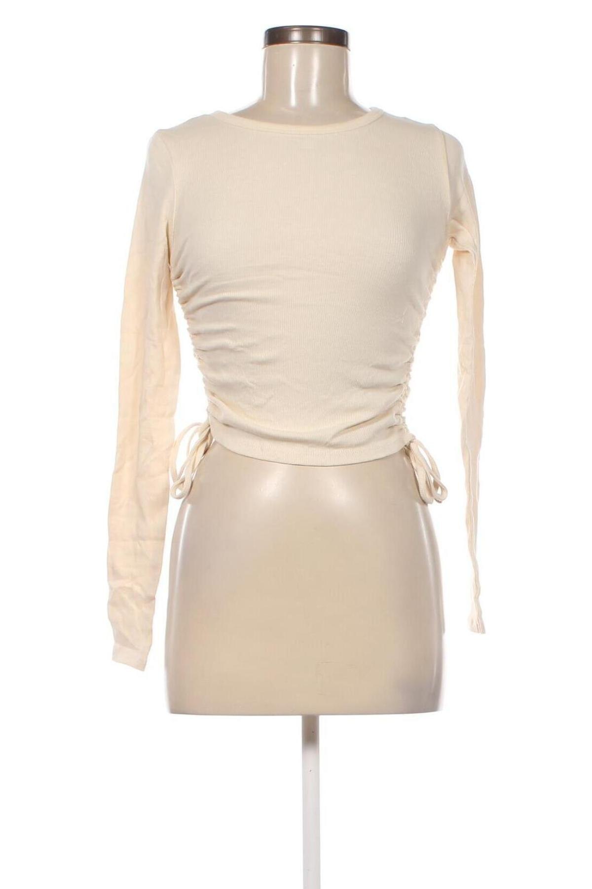 Γυναικεία μπλούζα Pull&Bear, Μέγεθος M, Χρώμα Εκρού, Τιμή 11,75 €