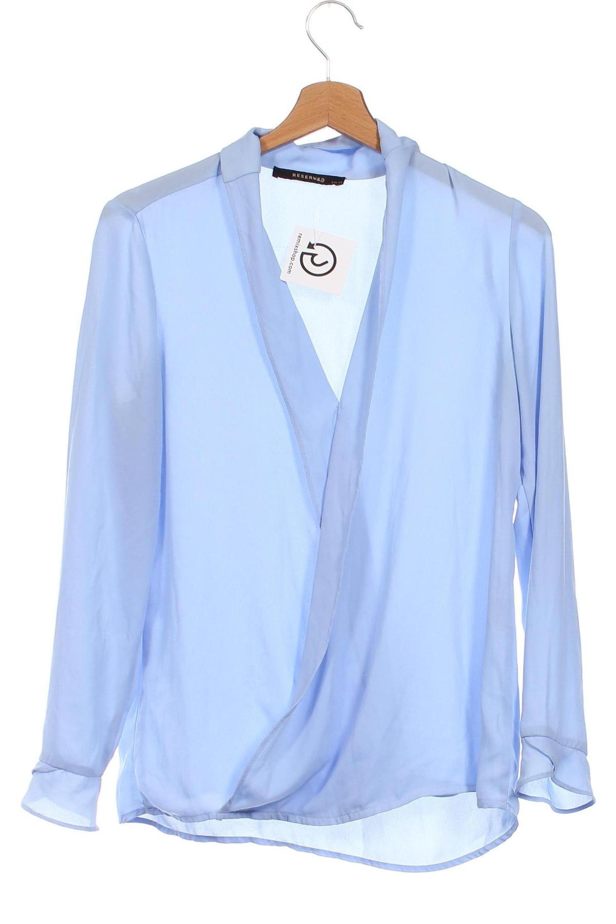 Bluză de femei Reserved, Mărime XS, Culoare Albastru, Preț 23,27 Lei