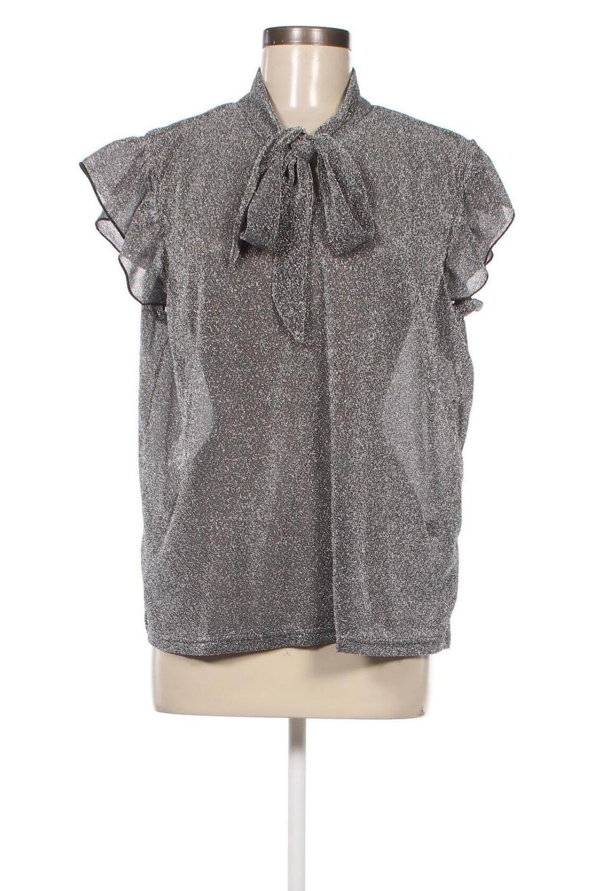 Дамска блуза SHEIN, Размер XL, Цвят Сребрист, Цена 19,00 лв.