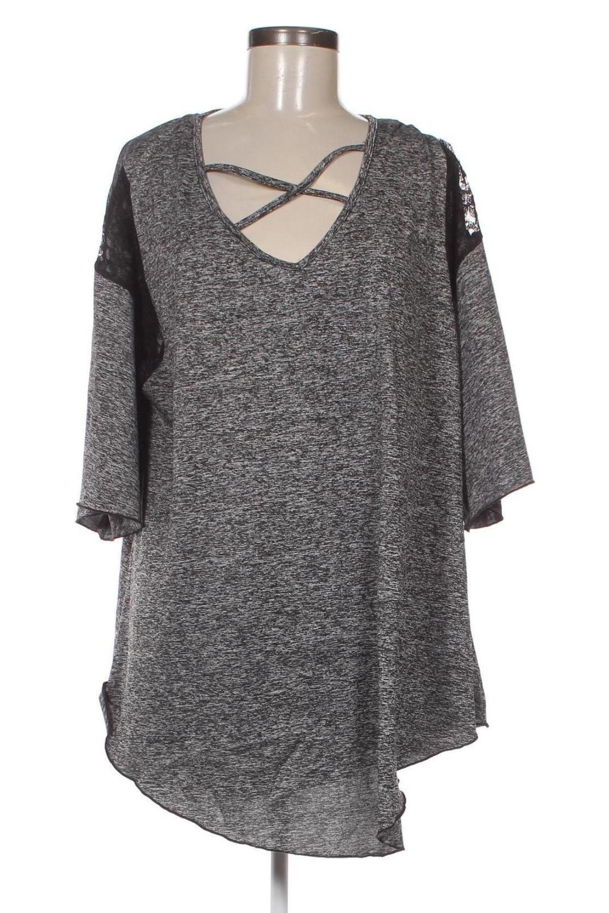 Γυναικεία μπλούζα SHEIN, Μέγεθος XXL, Χρώμα Γκρί, Τιμή 9,05 €