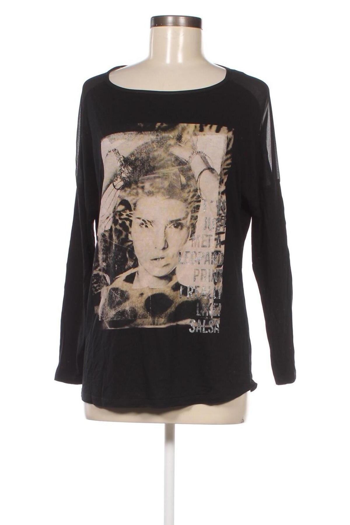 Γυναικεία μπλούζα Salsa, Μέγεθος M, Χρώμα Μαύρο, Τιμή 8,67 €