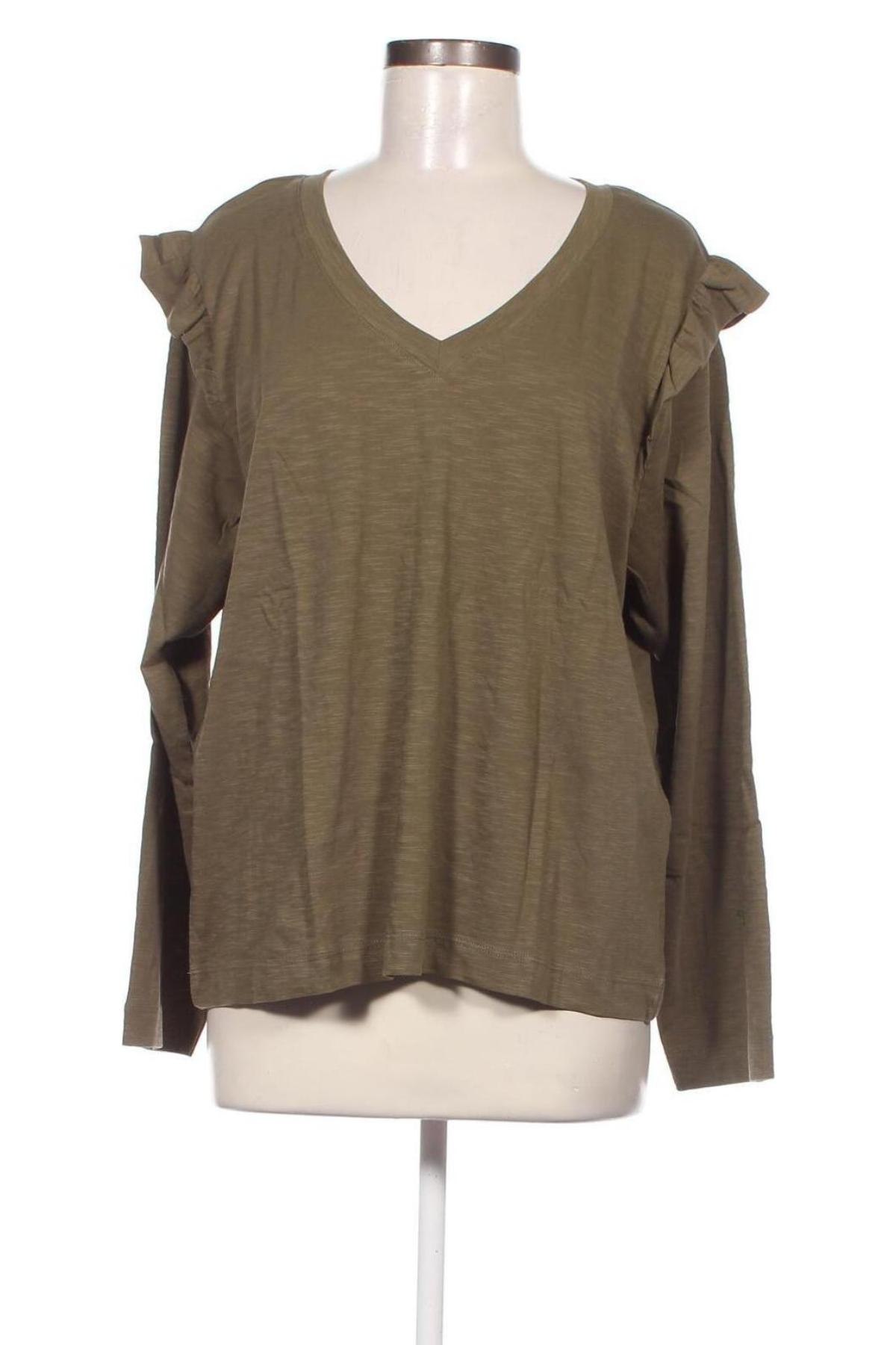 Γυναικεία μπλούζα Selected Femme, Μέγεθος XL, Χρώμα Πράσινο, Τιμή 7,19 €