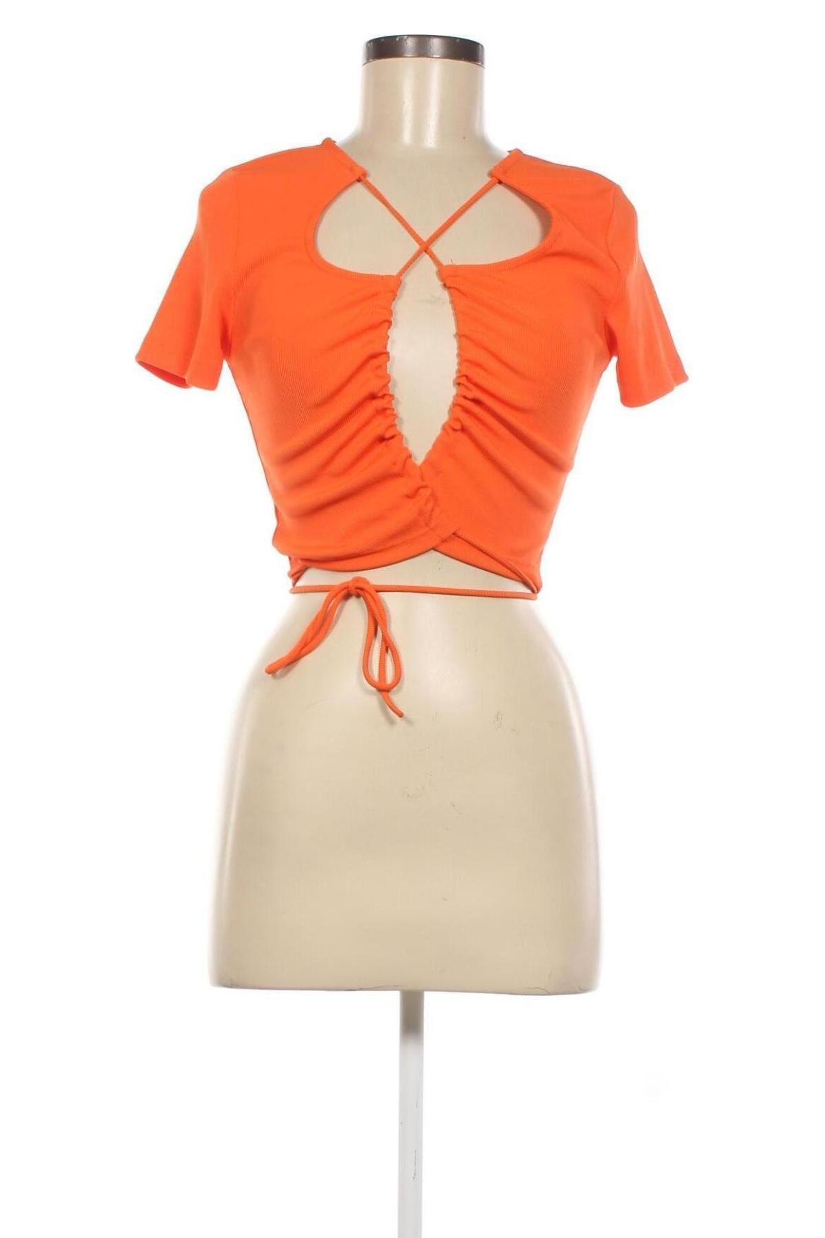Дамска блуза Sinsay, Размер M, Цвят Оранжев, Цена 9,97 лв.
