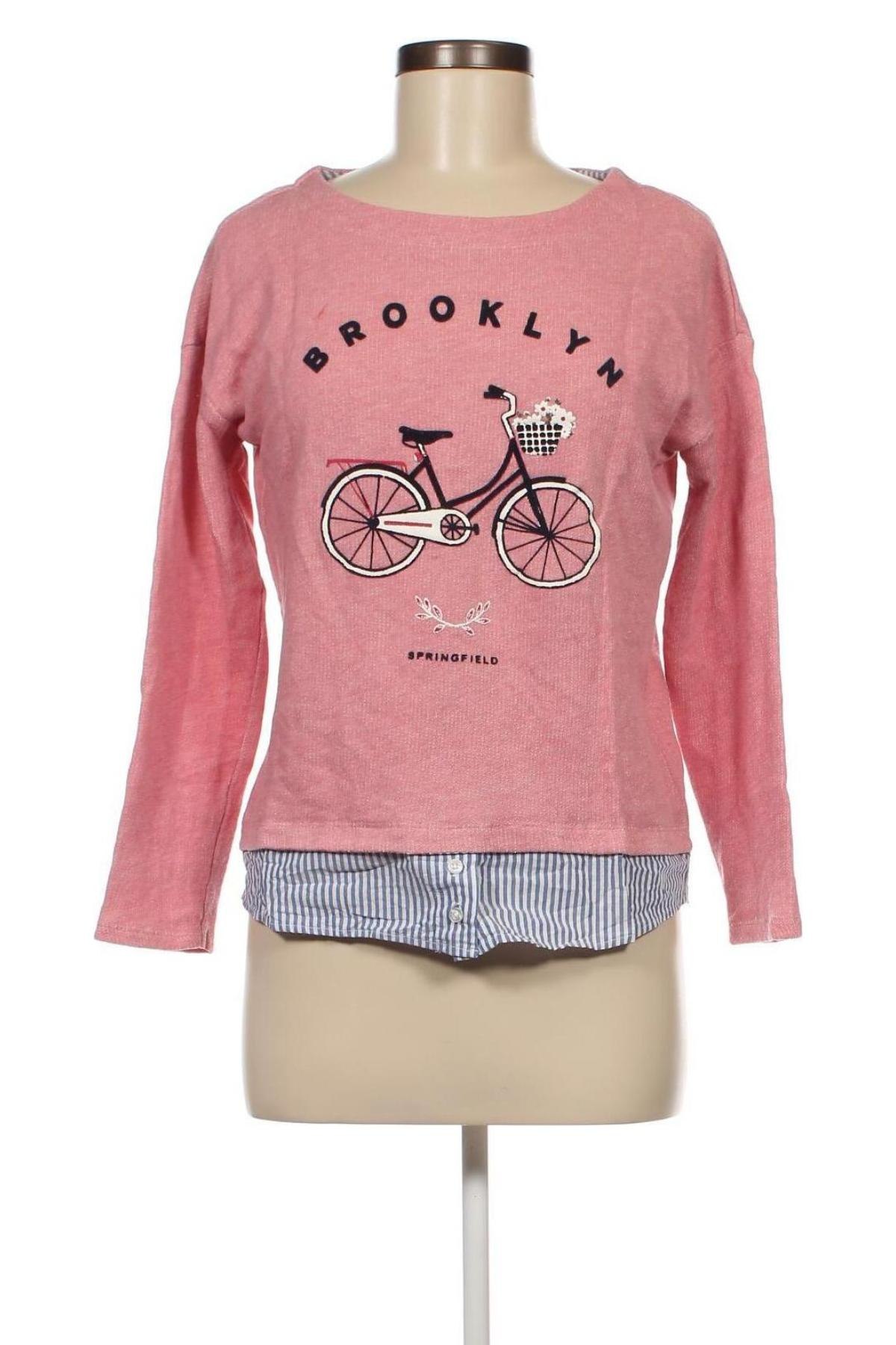Damen Shirt Springfield, Größe M, Farbe Rosa, Preis 5,64 €