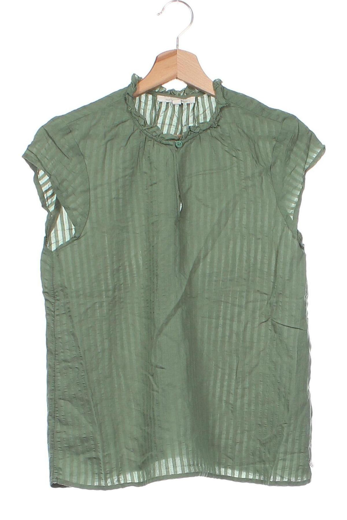 Дамска блуза Tom Tailor, Размер XS, Цвят Зелен, Цена 17,95 лв.