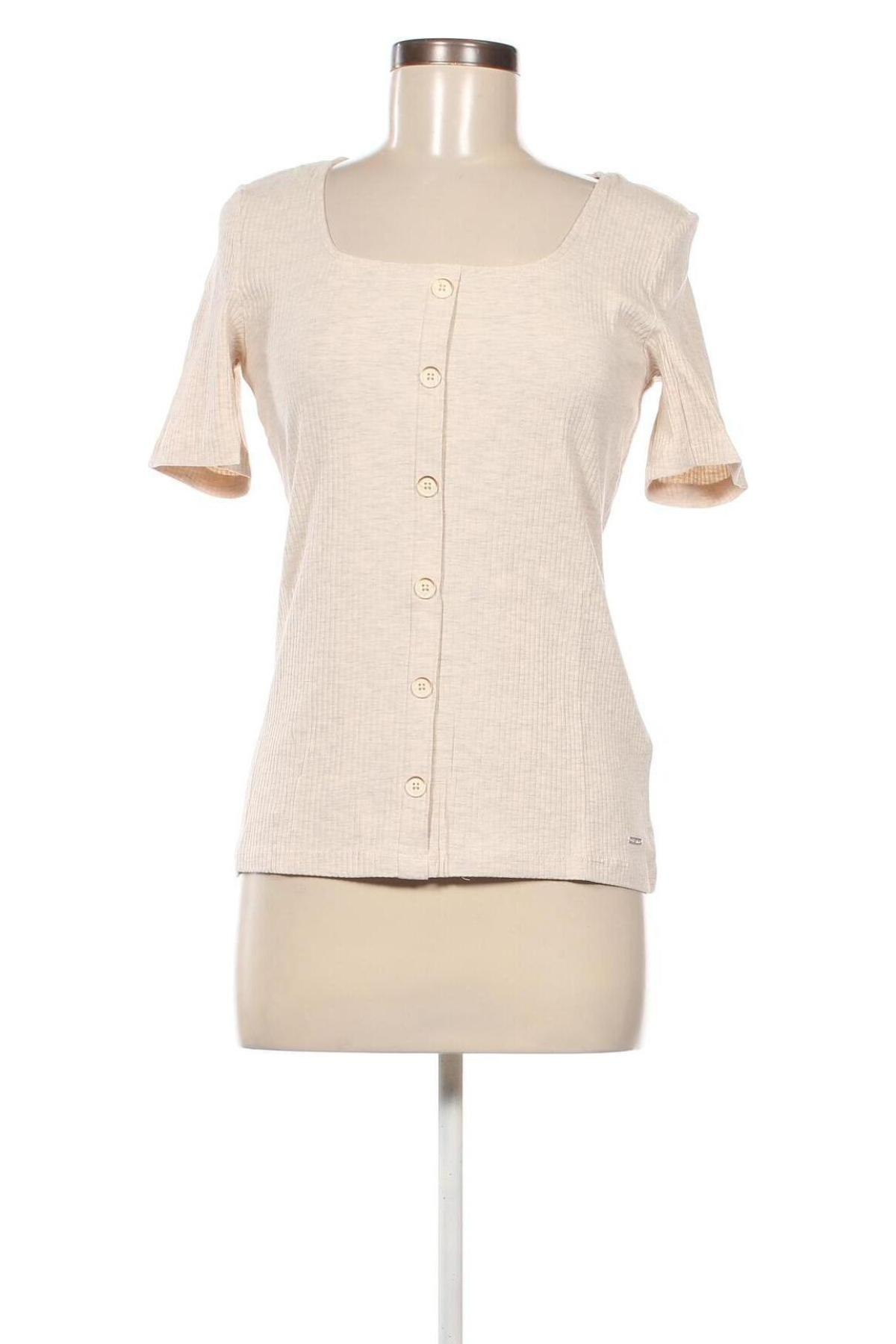 Γυναικεία μπλούζα Tom Tailor, Μέγεθος S, Χρώμα  Μπέζ, Τιμή 5,95 €