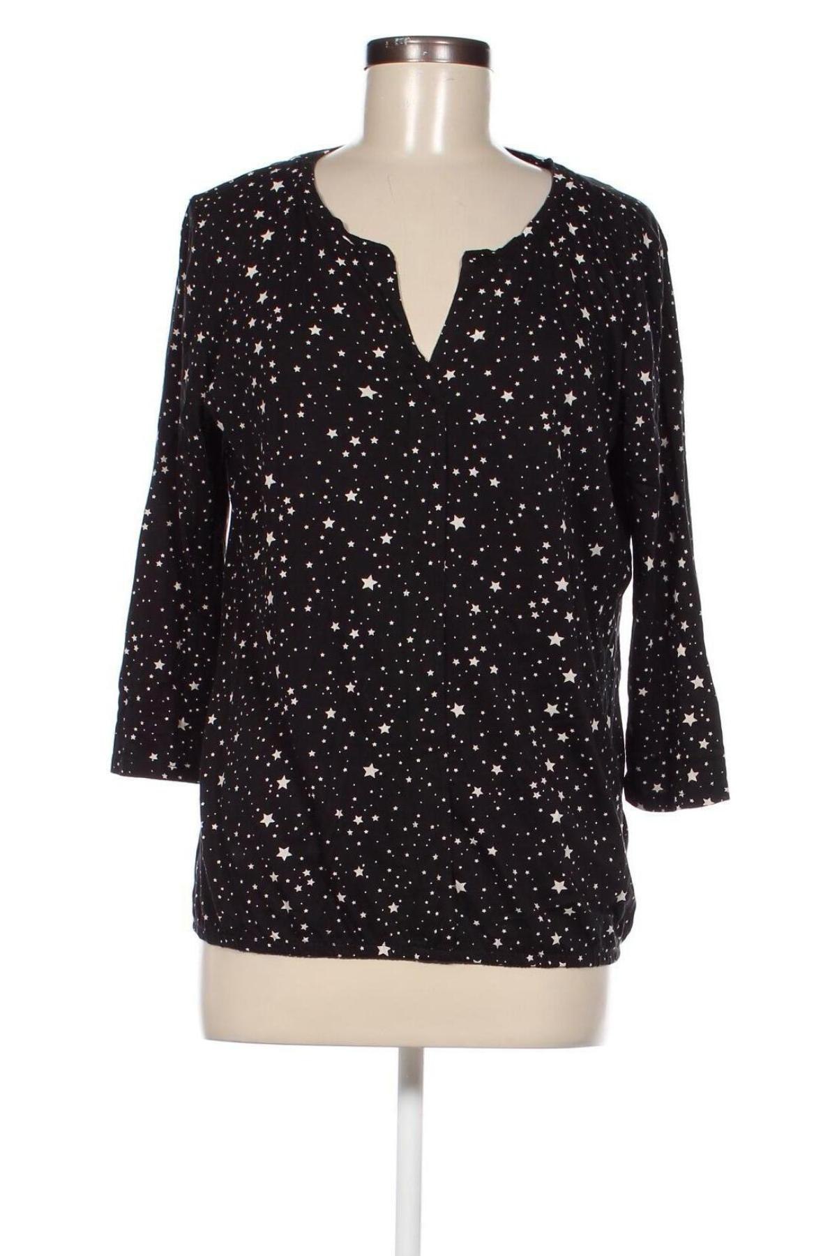 Γυναικεία μπλούζα Tom Tailor, Μέγεθος L, Χρώμα Μαύρο, Τιμή 21,03 €