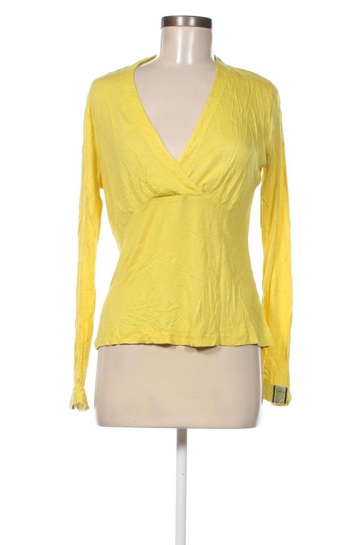 Дамска блуза Trussardi Jeans, Размер M, Цвят Жълт, Цена 11,25 лв.
