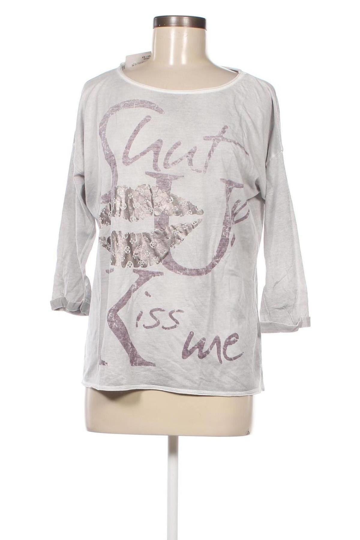 Γυναικεία μπλούζα XOX, Μέγεθος M, Χρώμα Γκρί, Τιμή 3,30 €