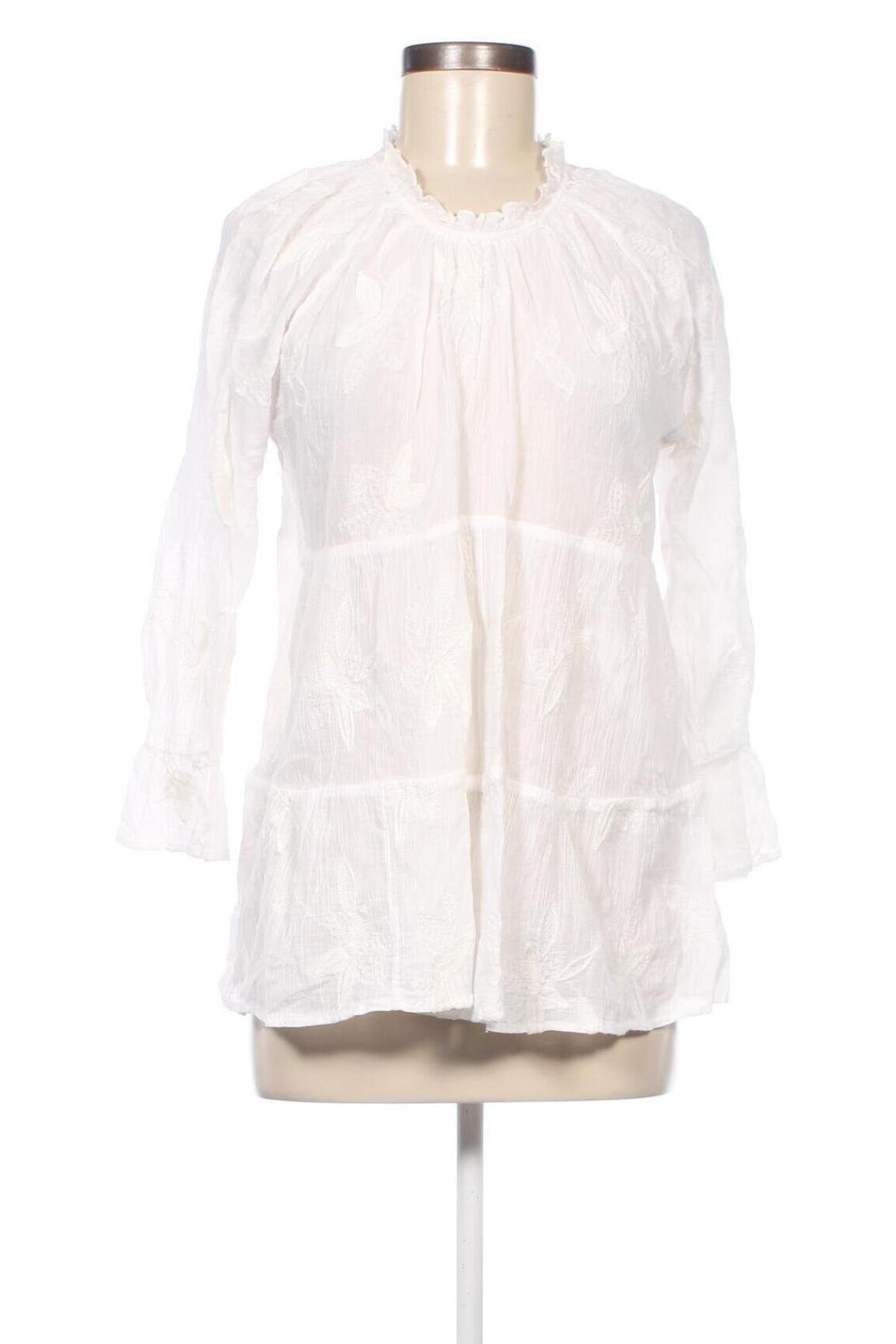 Дамска блуза Zara, Размер M, Цвят Бял, Цена 16,23 лв.