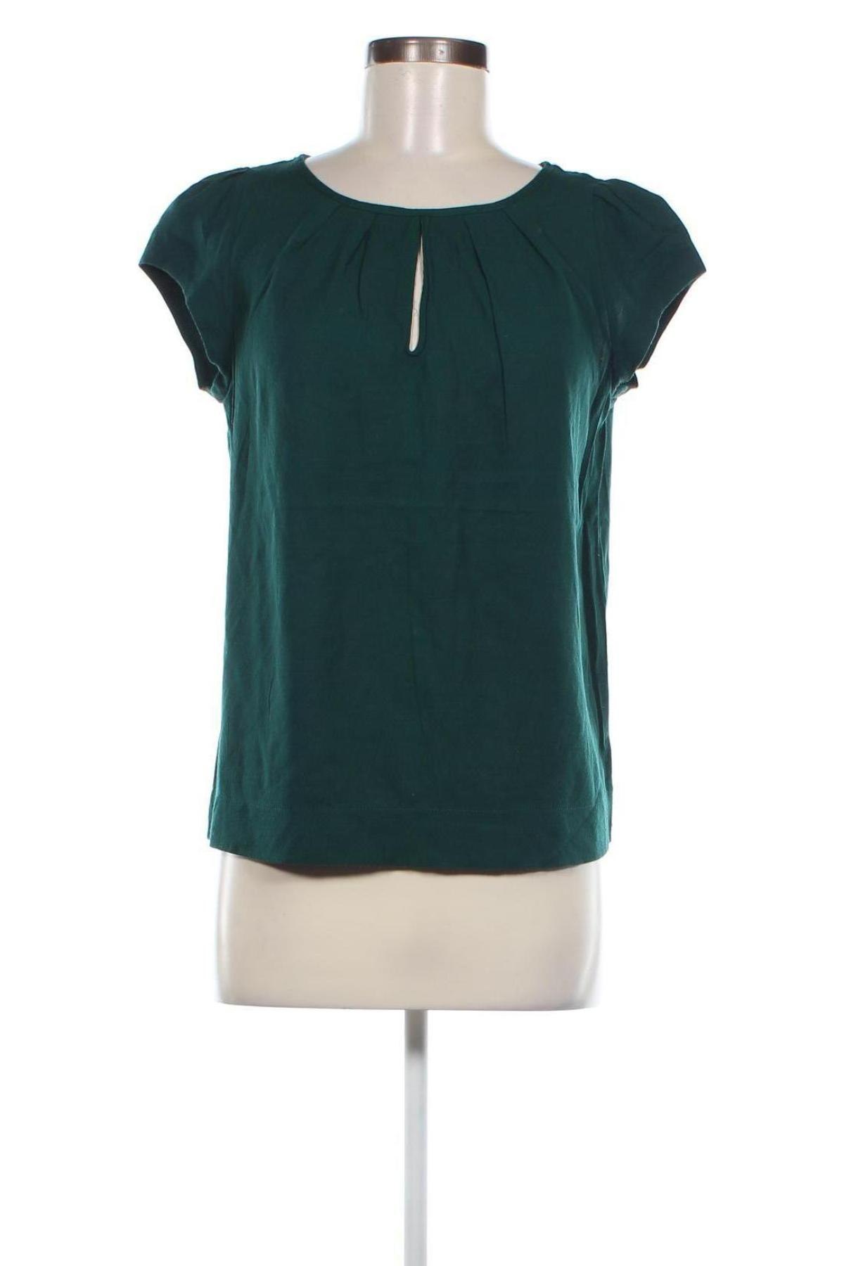 Дамска блуза Zara, Размер M, Цвят Зелен, Цена 20,36 лв.