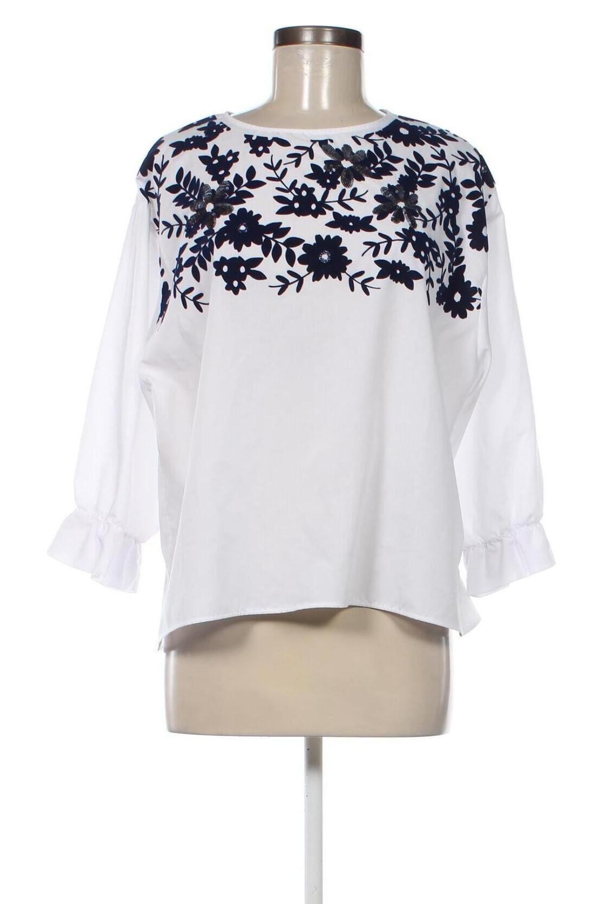 Damen Shirt Zara, Größe L, Farbe Weiß, Preis 24,30 €
