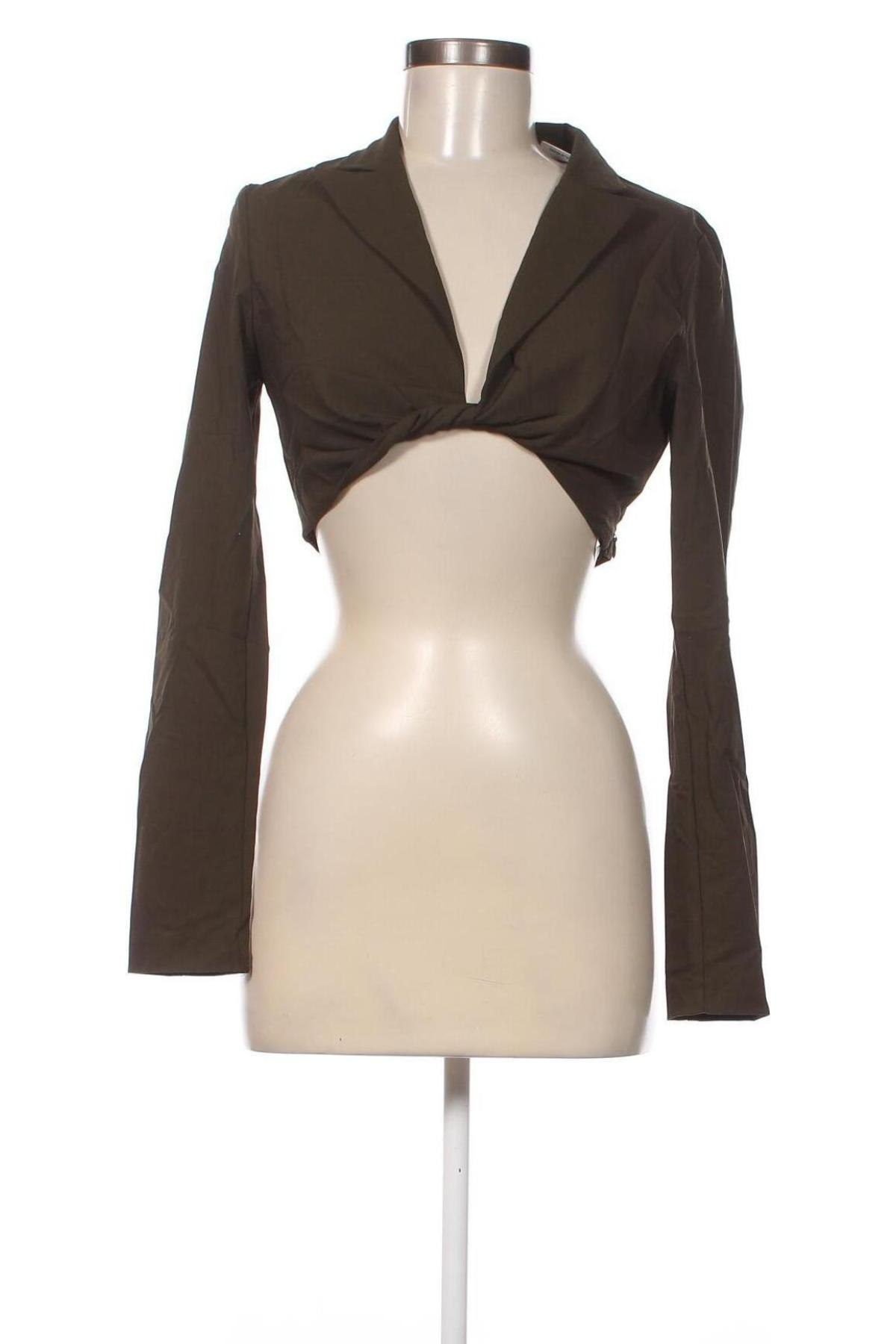 Дамска блуза Zara, Размер S, Цвят Зелен, Цена 5,67 лв.