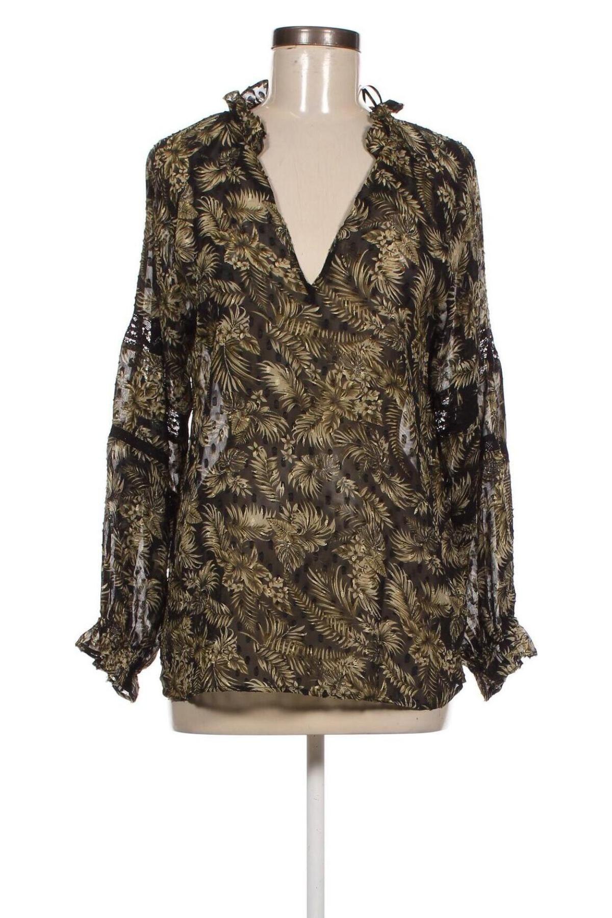 Дамска блуза Zara, Размер M, Цвят Многоцветен, Цена 6,75 лв.