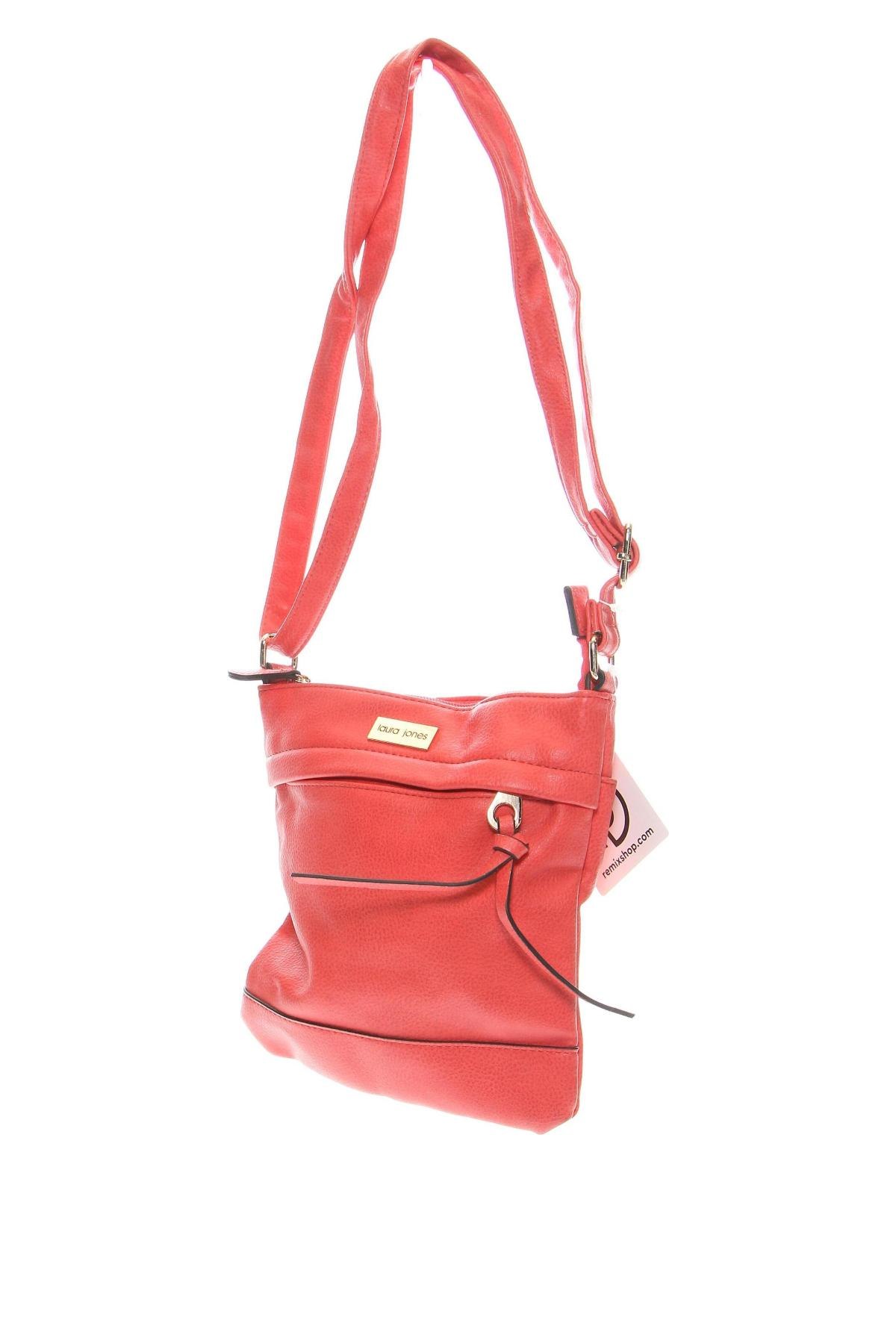 Дамска чанта Laura Jones, Цвят Червен, Цена 39,77 лв.