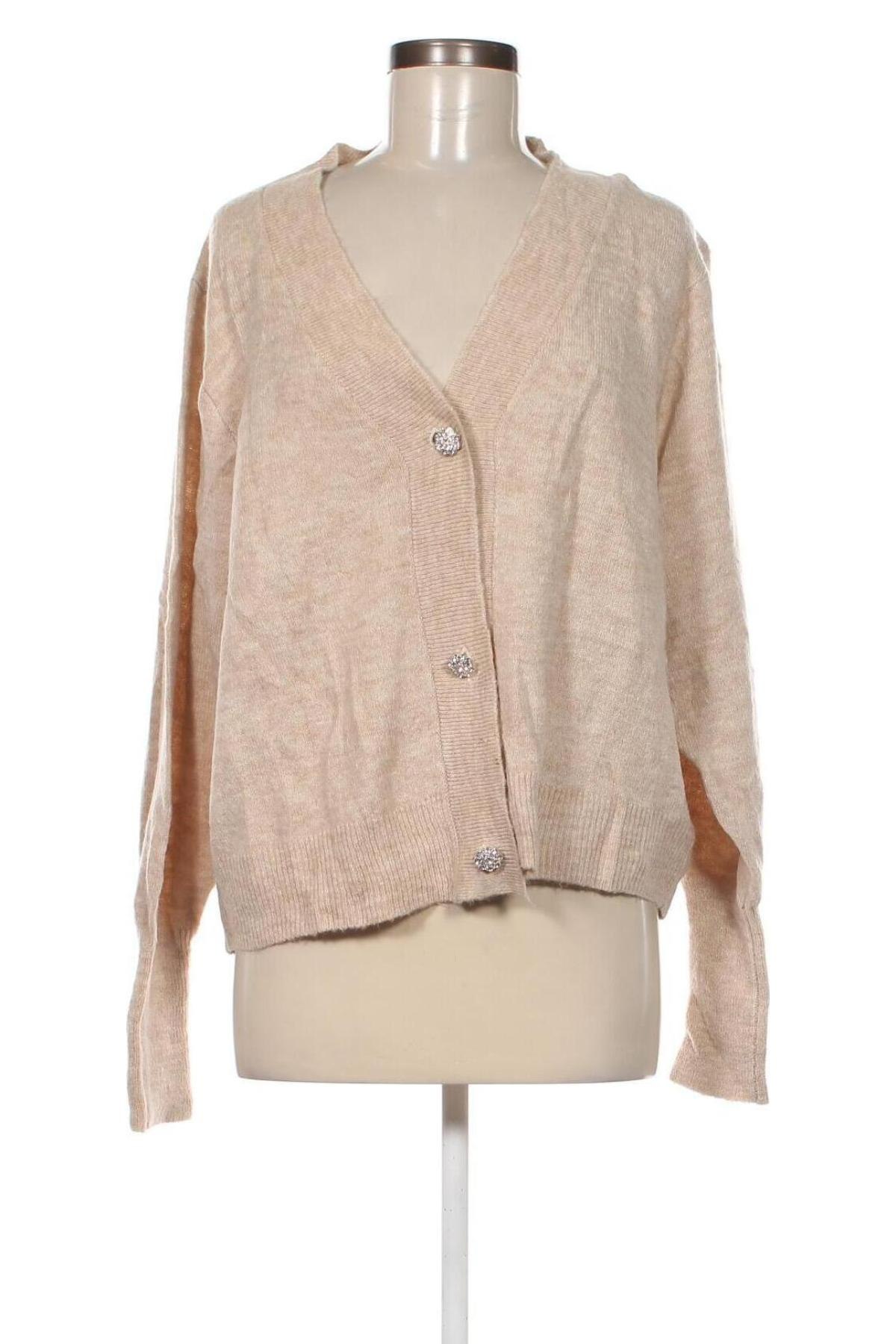 Damen Strickjacke, Größe XL, Farbe Beige, Preis 4,44 €