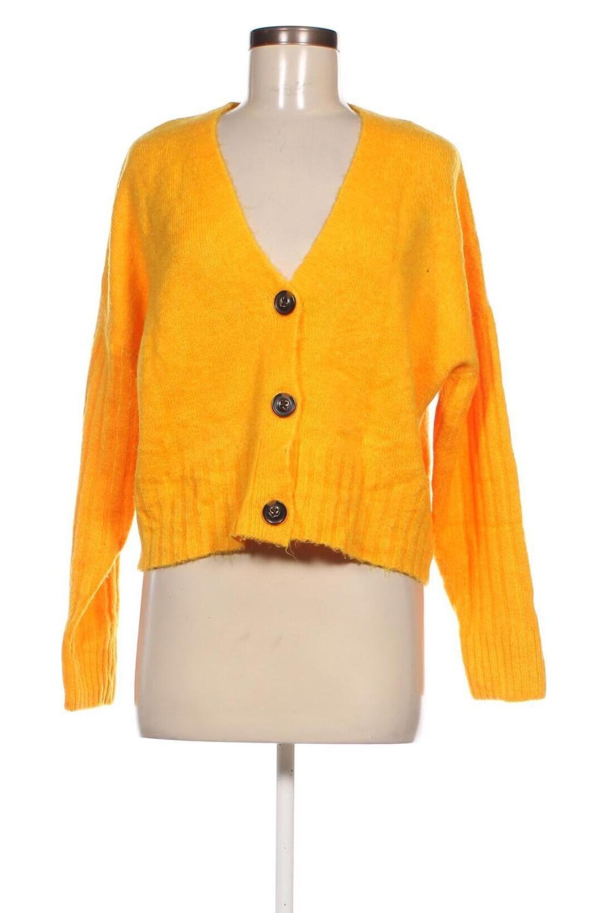 Cardigan de damă Clockhouse, Mărime L, Culoare Galben, Preț 27,66 Lei