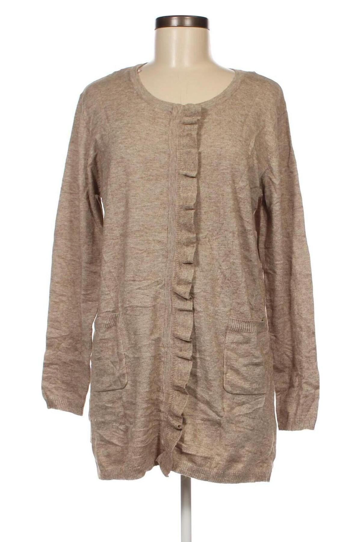 Damen Strickjacke Enjoy, Größe L, Farbe Beige, Preis 2,02 €