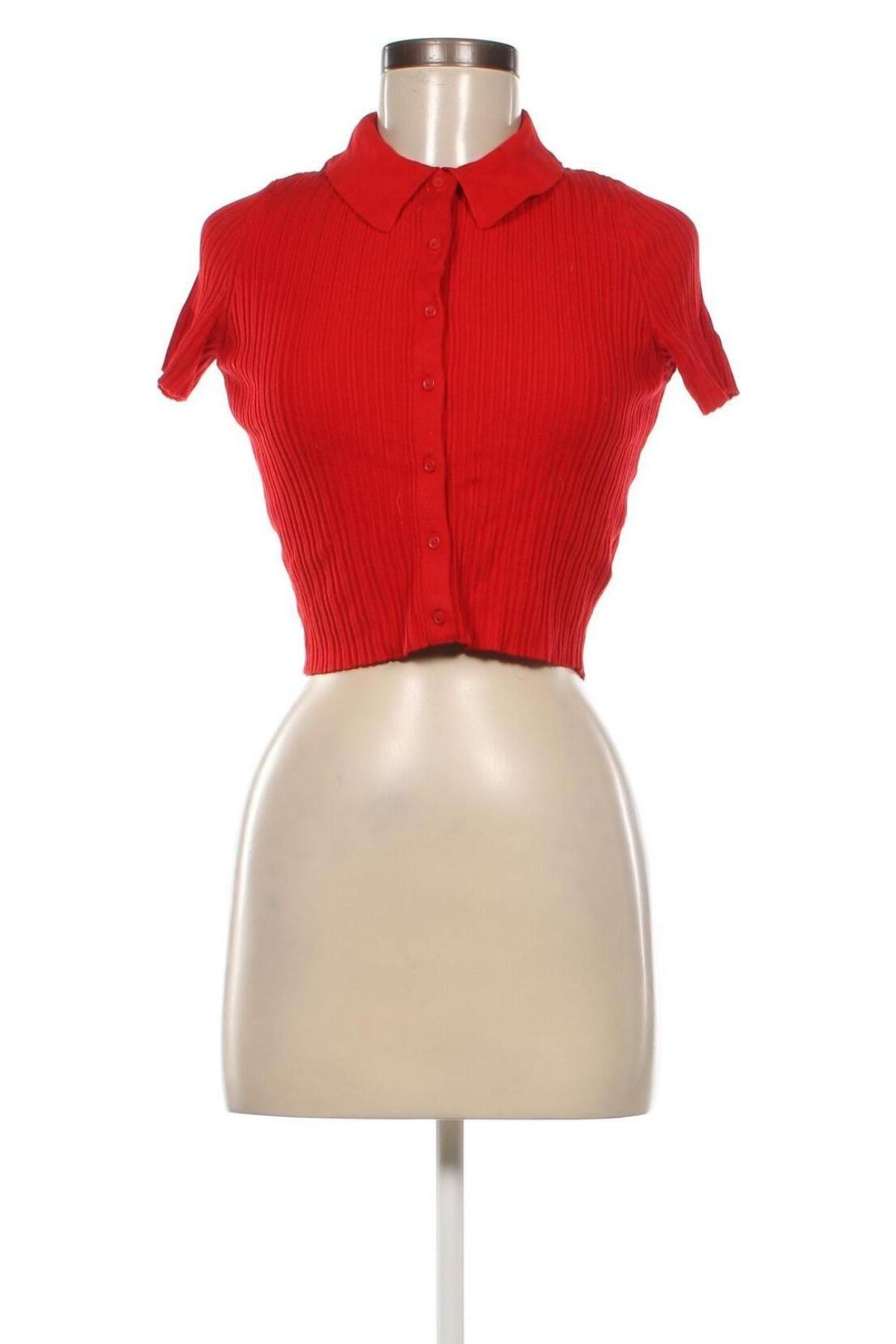 Γυναικεία ζακέτα H&M Divided, Μέγεθος M, Χρώμα Κόκκινο, Τιμή 7,50 €