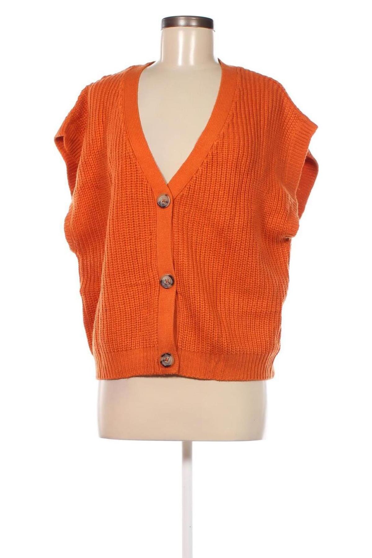 Дамска жилетка Ladies Fashion, Размер XL, Цвят Оранжев, Цена 14,76 лв.