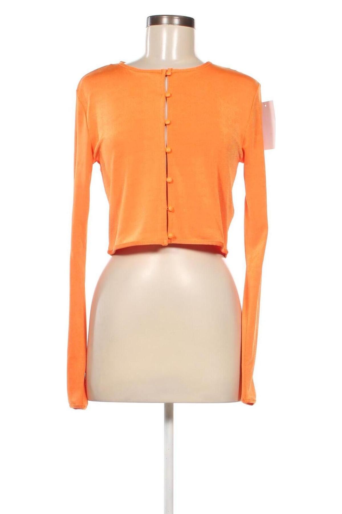Damen Strickjacke NA-KD, Größe L, Farbe Orange, Preis € 4,79