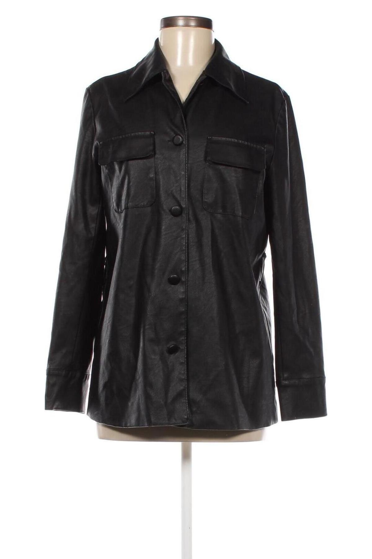 Damen Lederhemd Reserved, Größe M, Farbe Schwarz, Preis € 5,20