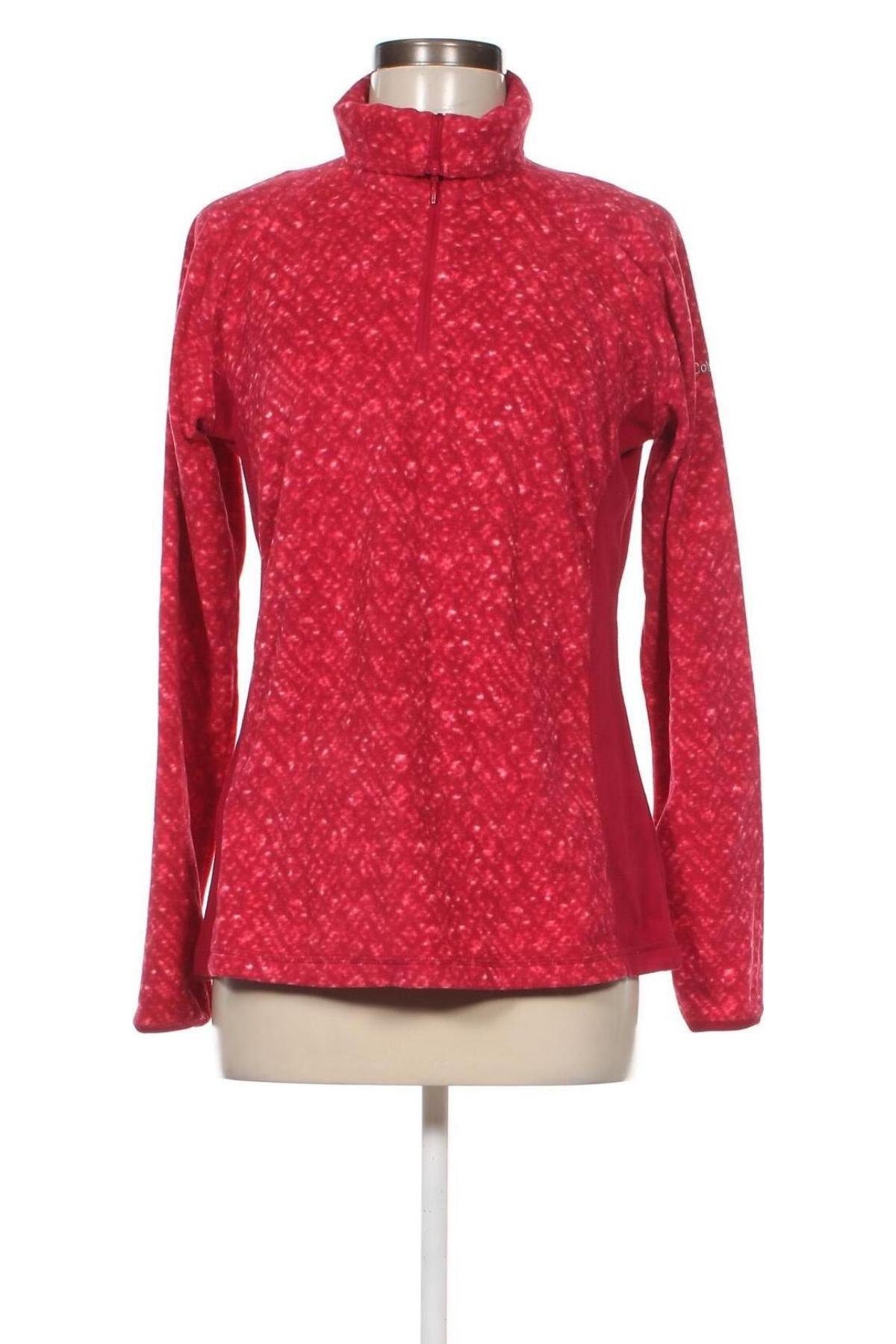 Damen Fleece Shirt Columbia, Größe L, Farbe Rot, Preis 23,66 €