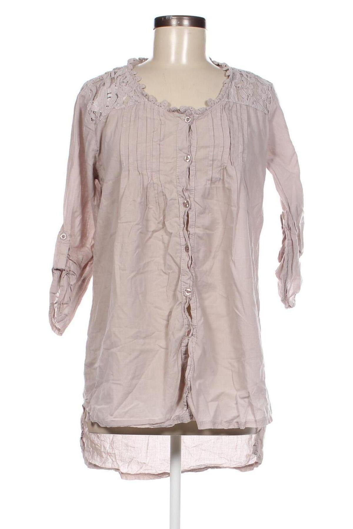 Γυναικείο πουκάμισο, Μέγεθος M, Χρώμα  Μπέζ, Τιμή 6,91 €