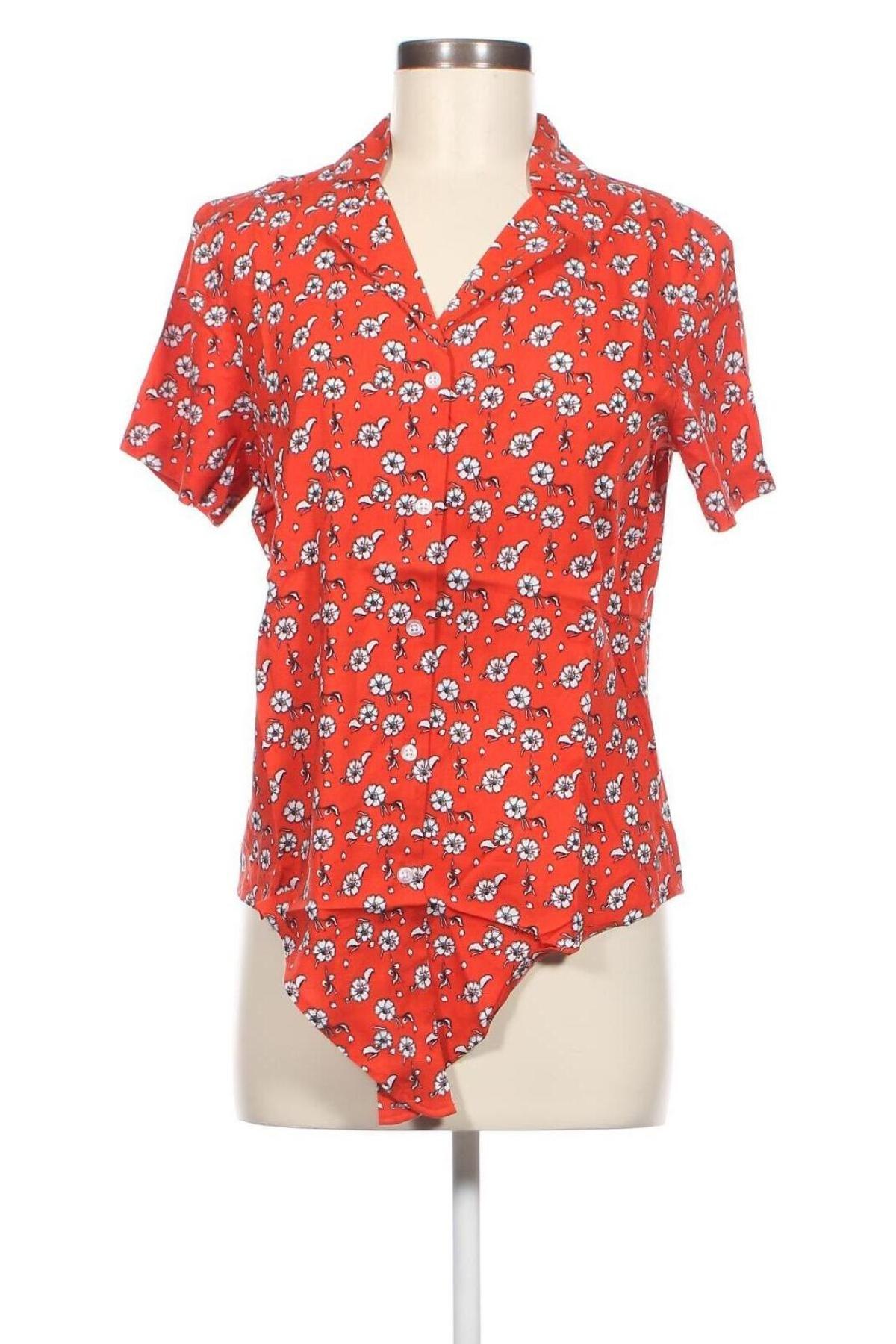 Γυναικείο πουκάμισο Ajc, Μέγεθος S, Χρώμα Πορτοκαλί, Τιμή 5,77 €