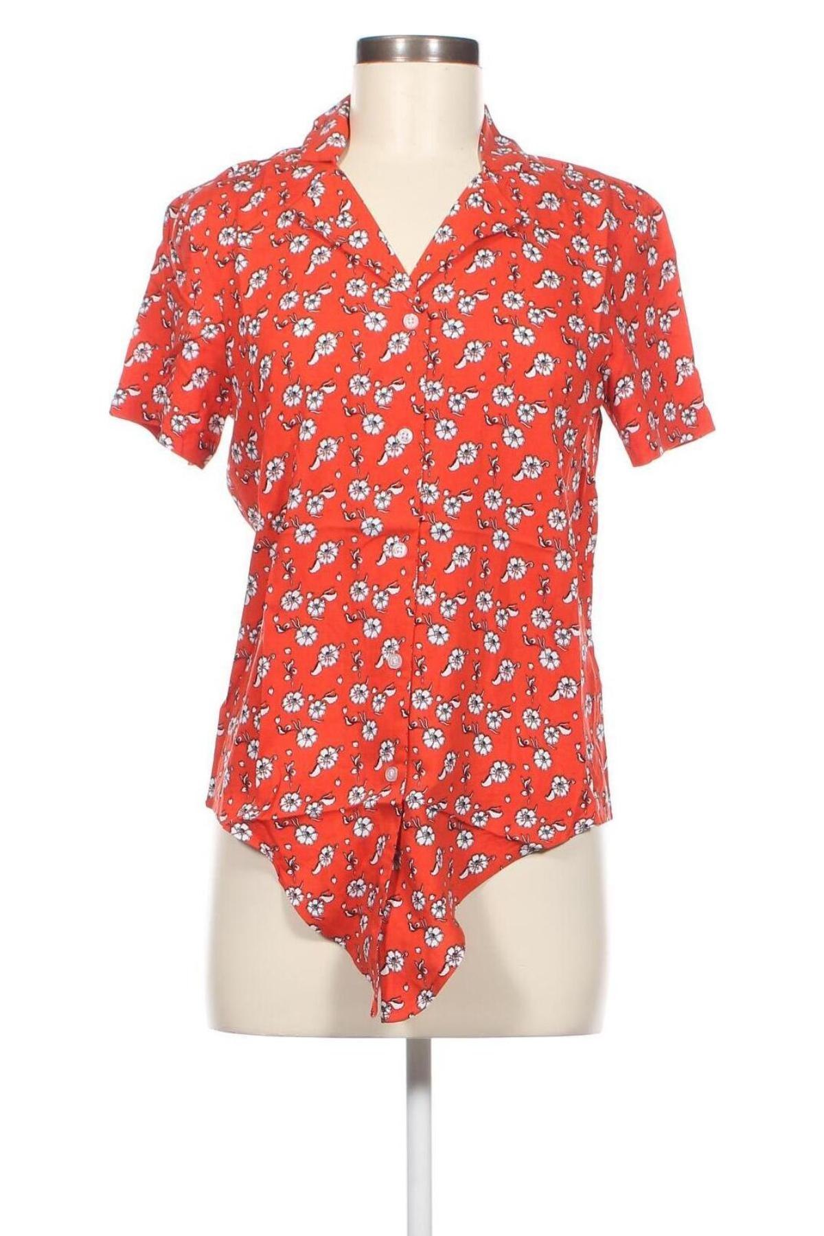 Γυναικείο πουκάμισο Ajc, Μέγεθος XS, Χρώμα Κόκκινο, Τιμή 2,06 €