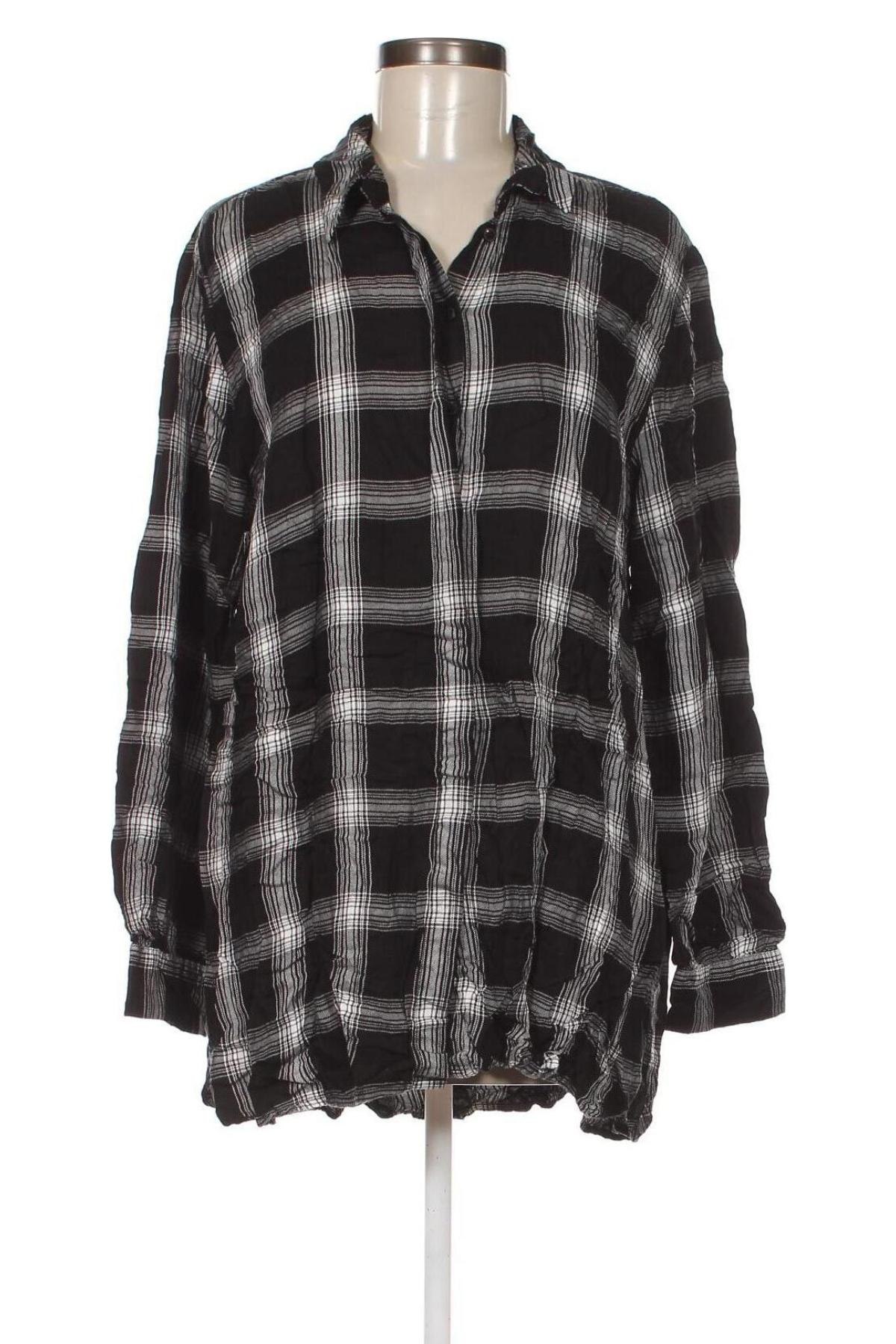 Γυναικείο πουκάμισο Amisu, Μέγεθος XXL, Χρώμα Μαύρο, Τιμή 15,00 €