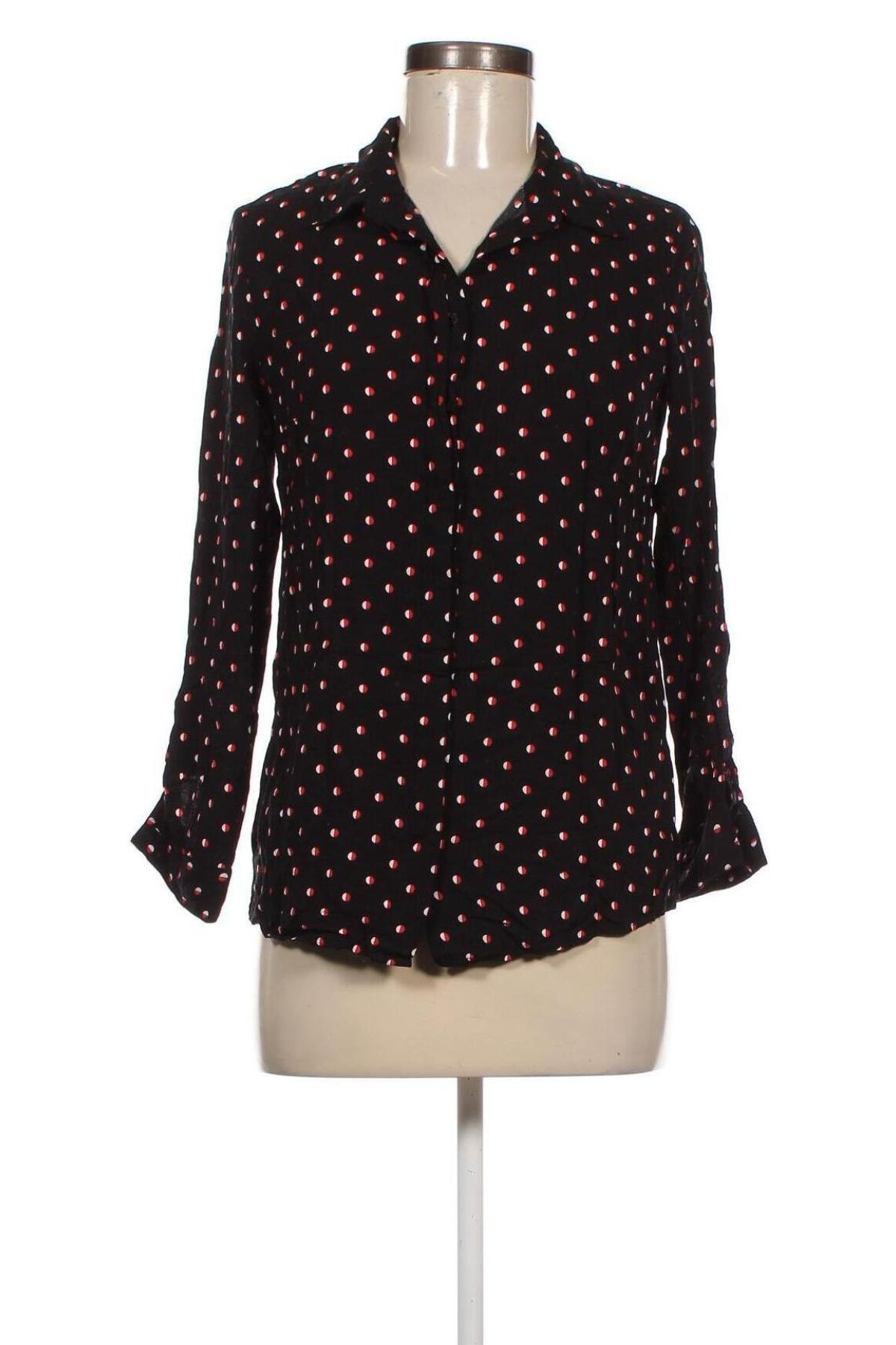 Γυναικείο πουκάμισο Camaieu, Μέγεθος S, Χρώμα Μαύρο, Τιμή 2,32 €