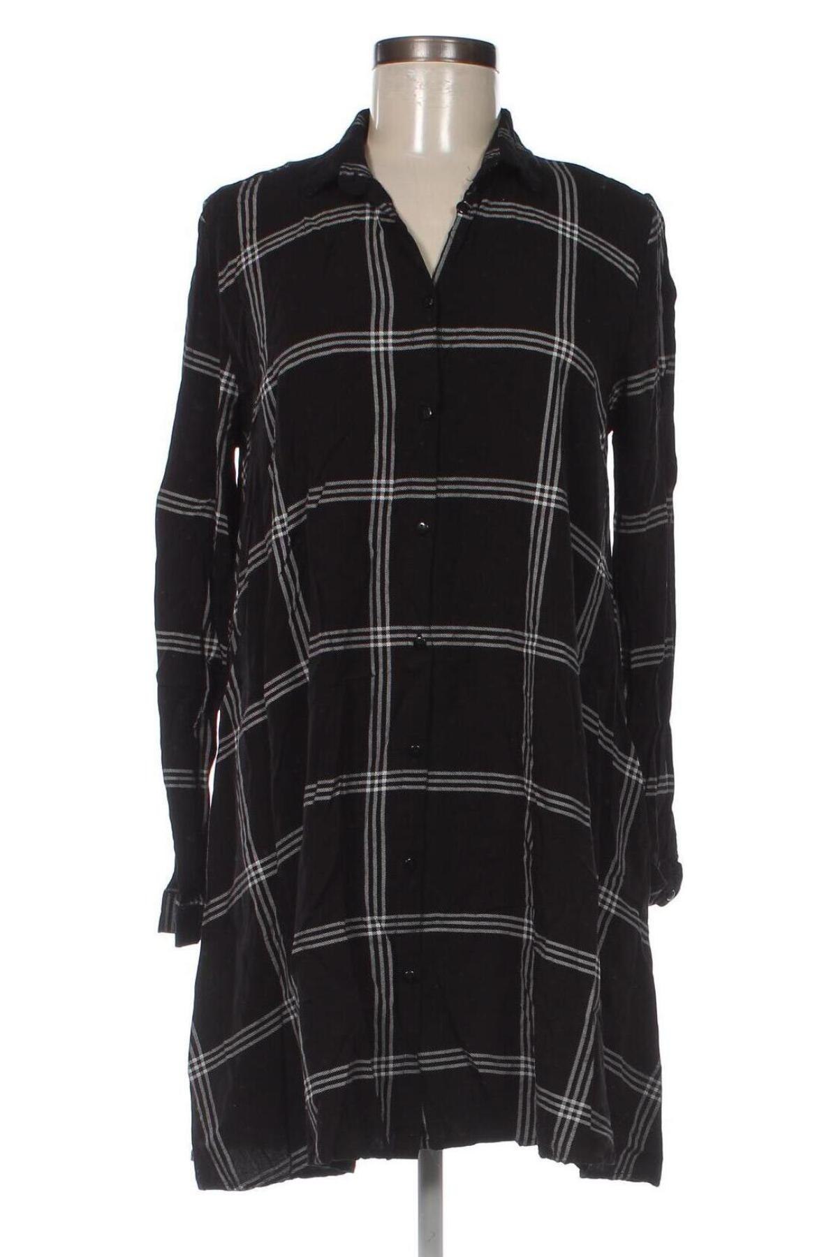 Γυναικείο πουκάμισο Cropp, Μέγεθος L, Χρώμα Μαύρο, Τιμή 5,22 €