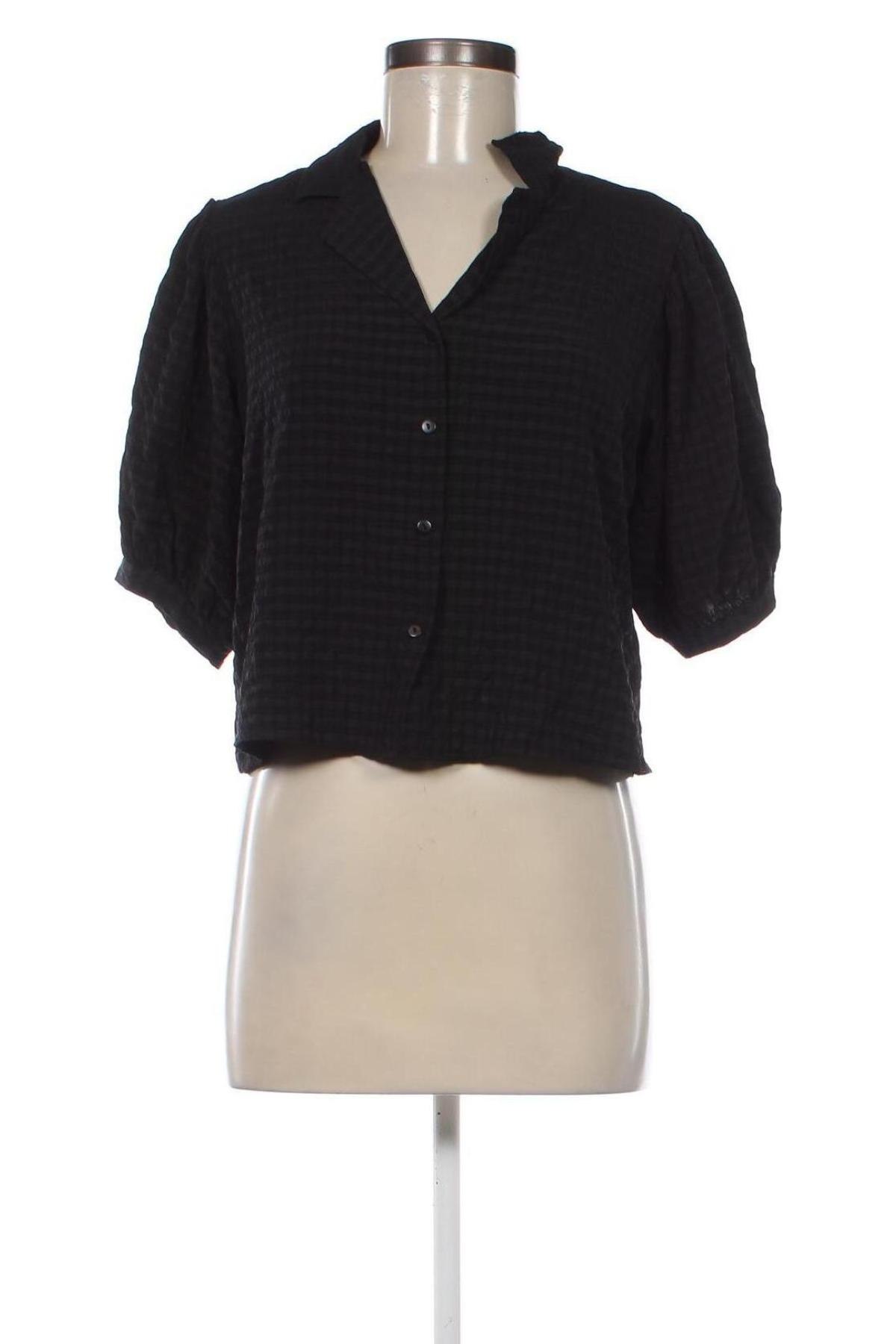 Γυναικείο πουκάμισο Defacto, Μέγεθος M, Χρώμα Μαύρο, Τιμή 12,79 €