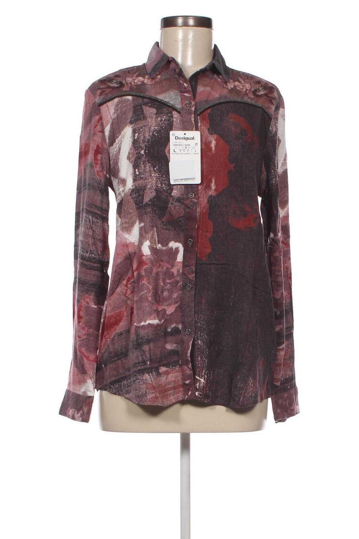 Γυναικείο πουκάμισο Desigual, Μέγεθος L, Χρώμα Πολύχρωμο, Τιμή 46,21 €