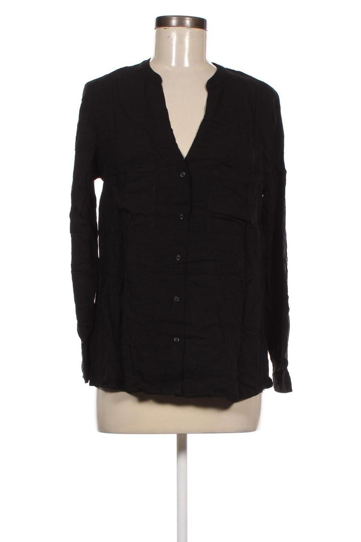 Дамска риза Edc By Esprit, Размер M, Цвят Черен, Цена 11,90 лв.
