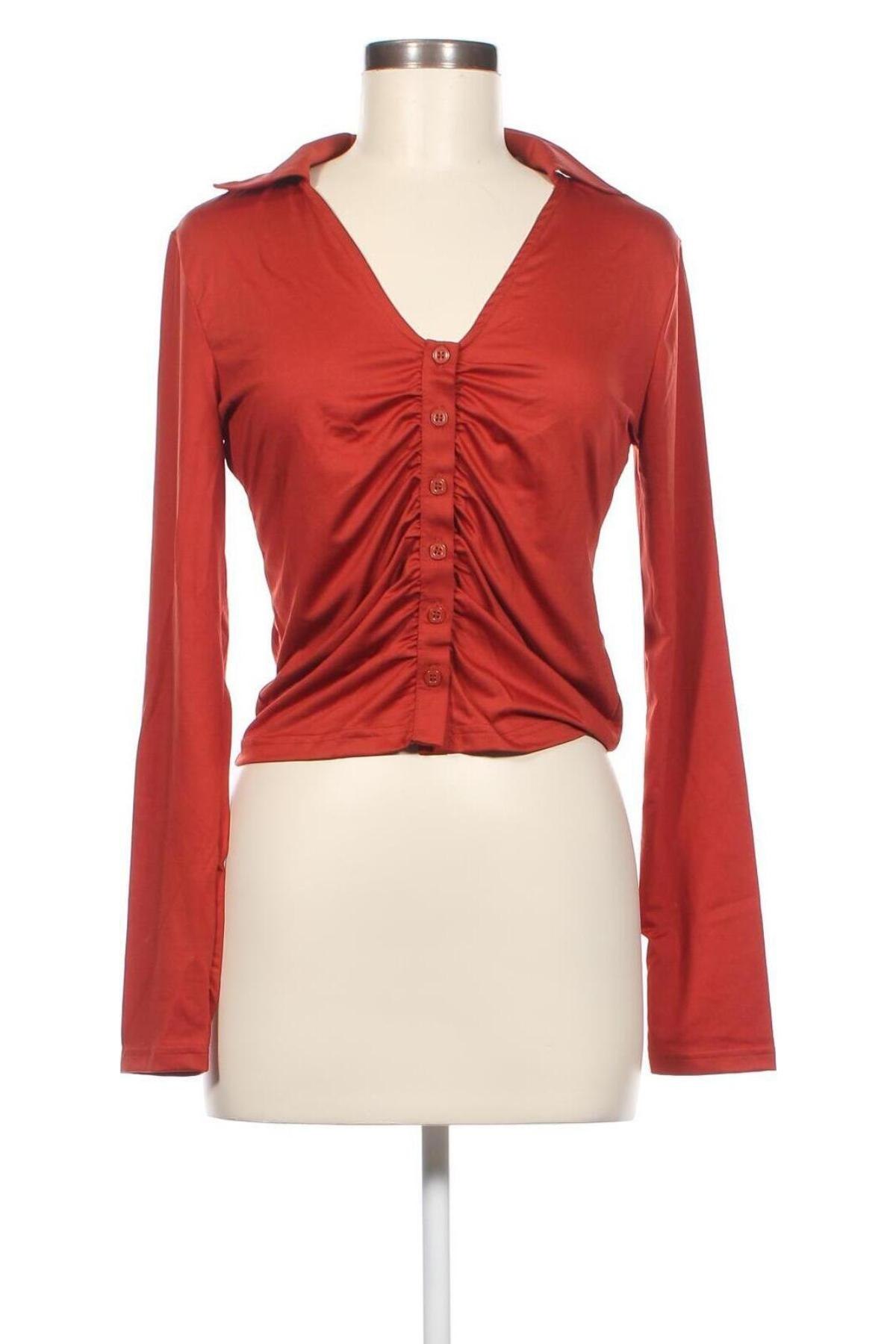 Γυναικείο πουκάμισο Even&Odd, Μέγεθος L, Χρώμα Καφέ, Τιμή 8,04 €