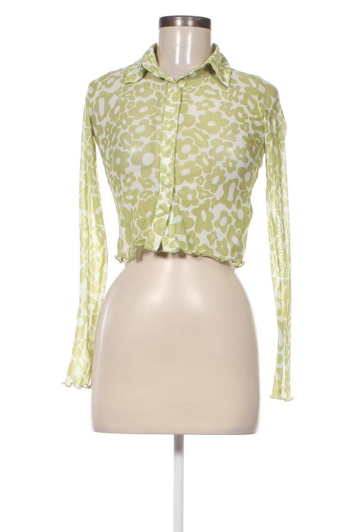 Γυναικείο πουκάμισο Fb Sister, Μέγεθος XS, Χρώμα Πράσινο, Τιμή 3,09 €