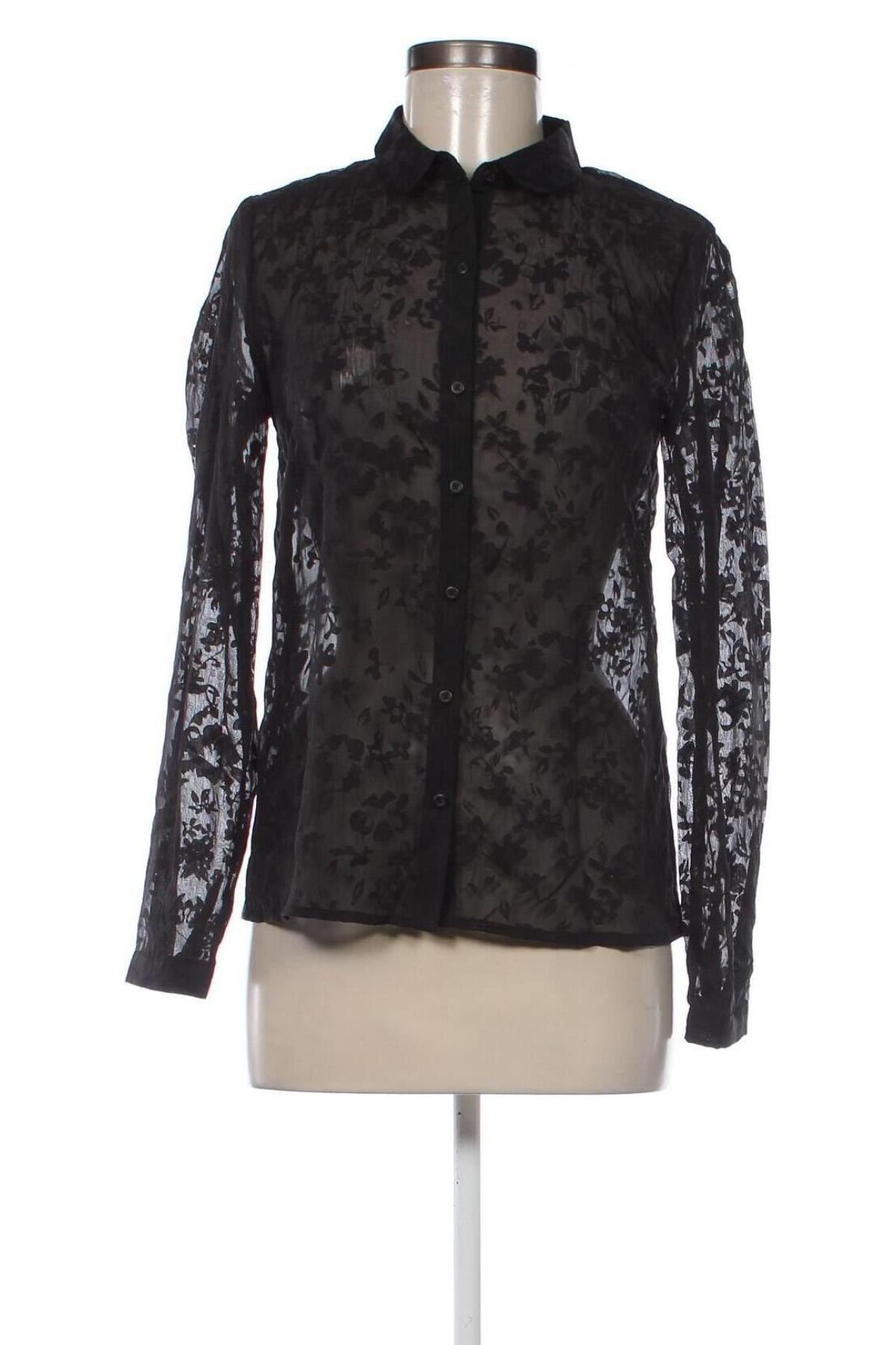 Γυναικείο πουκάμισο Ichi, Μέγεθος S, Χρώμα Μαύρο, Τιμή 24,42 €