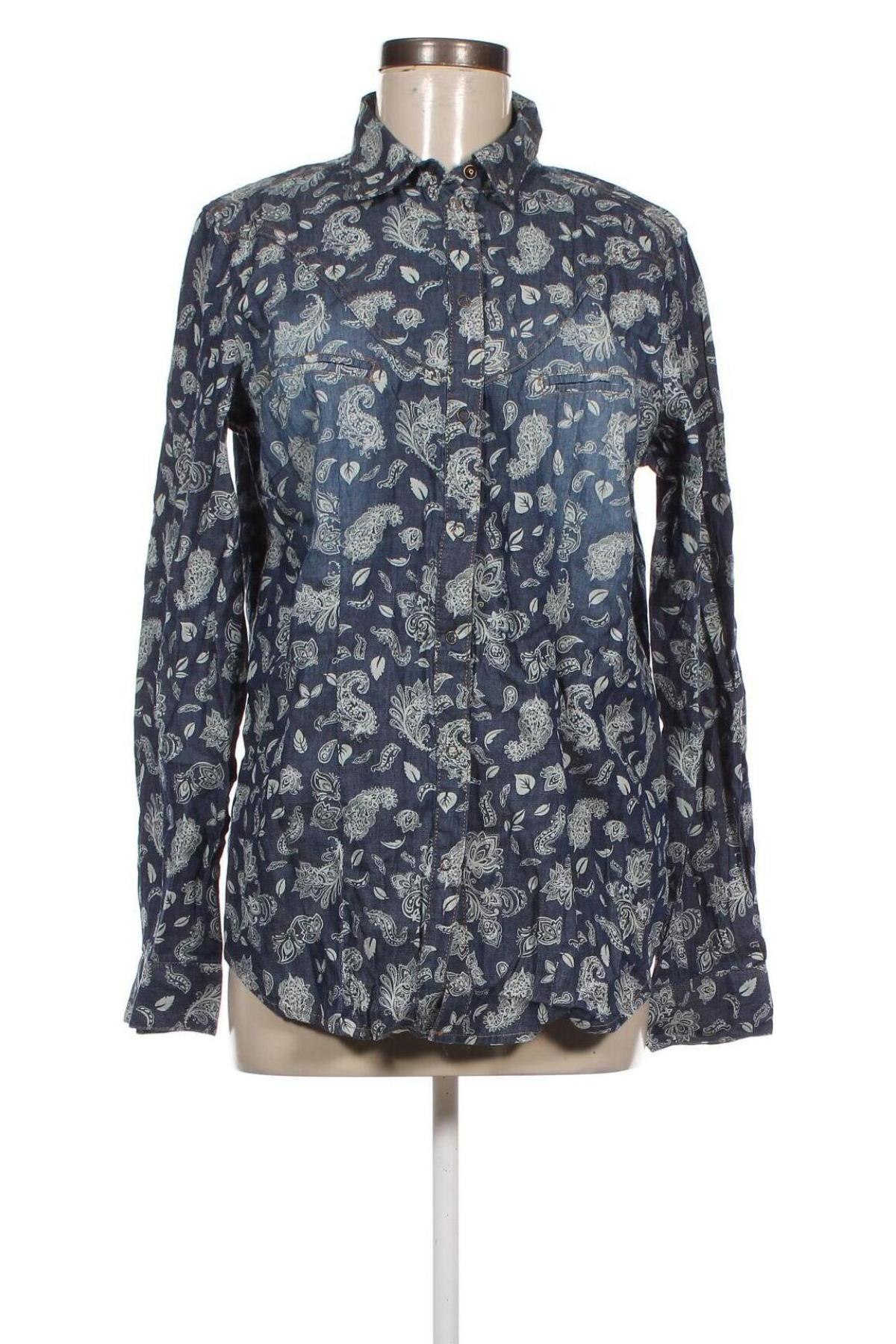 Γυναικείο πουκάμισο John Baner, Μέγεθος M, Χρώμα Μπλέ, Τιμή 3,87 €