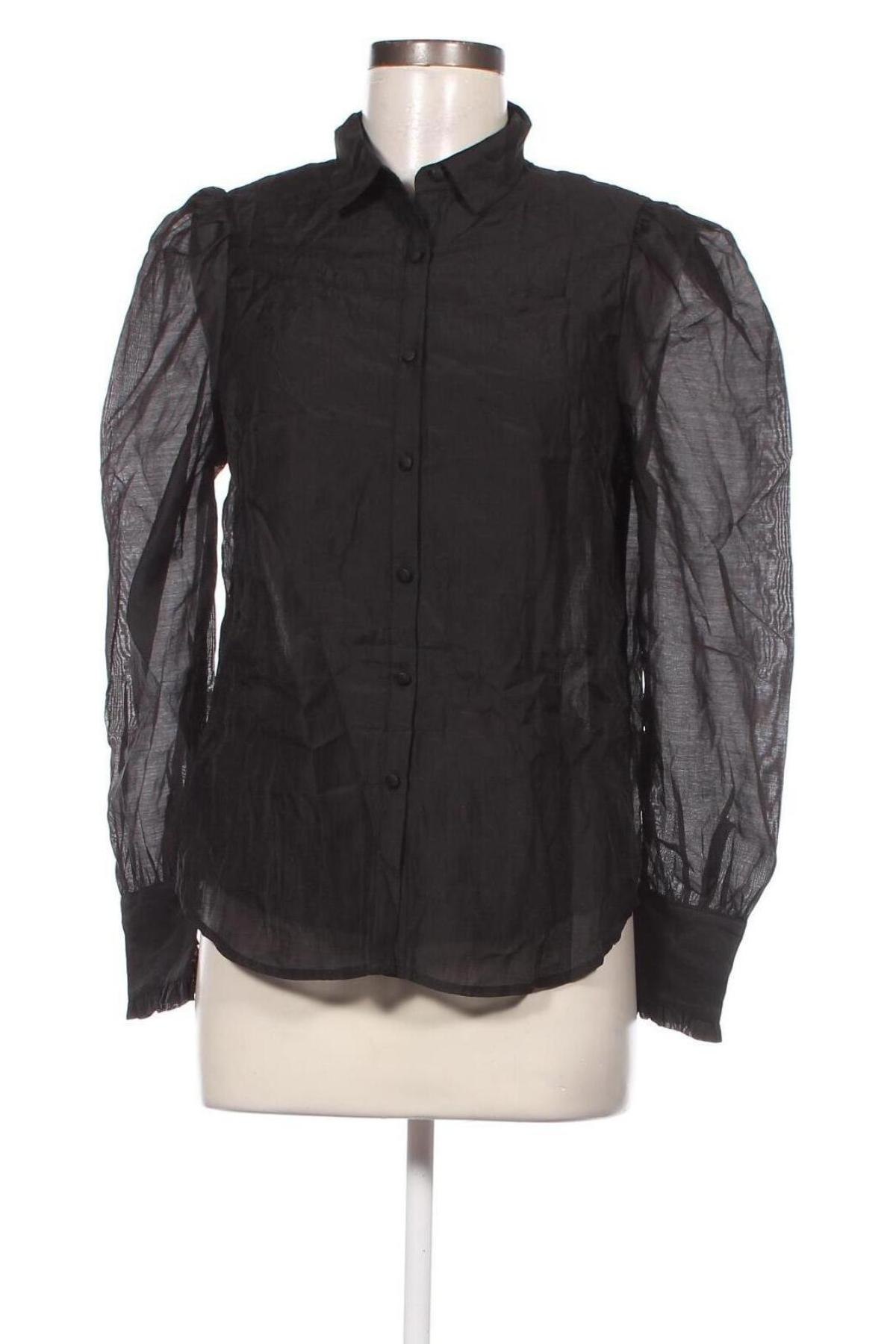 Γυναικείο πουκάμισο Lili & Lala, Μέγεθος M, Χρώμα Μαύρο, Τιμή 3,09 €