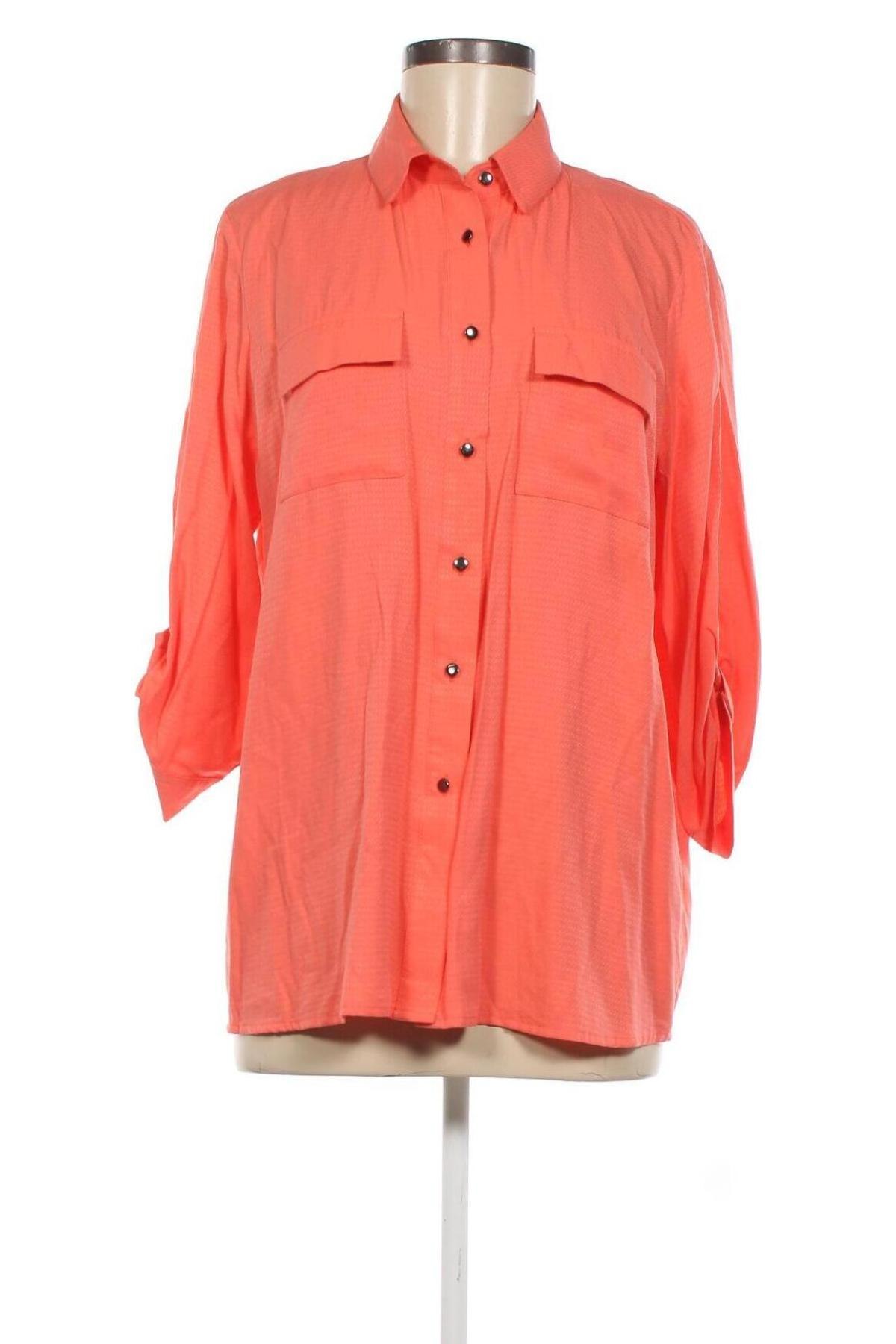 Γυναικείο πουκάμισο Marina Kaneva, Μέγεθος L, Χρώμα Πορτοκαλί, Τιμή 7,31 €