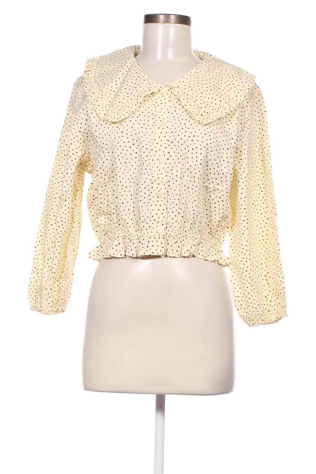 Γυναικείο πουκάμισο Monki, Μέγεθος S, Χρώμα Κίτρινο, Τιμή 5,77 €