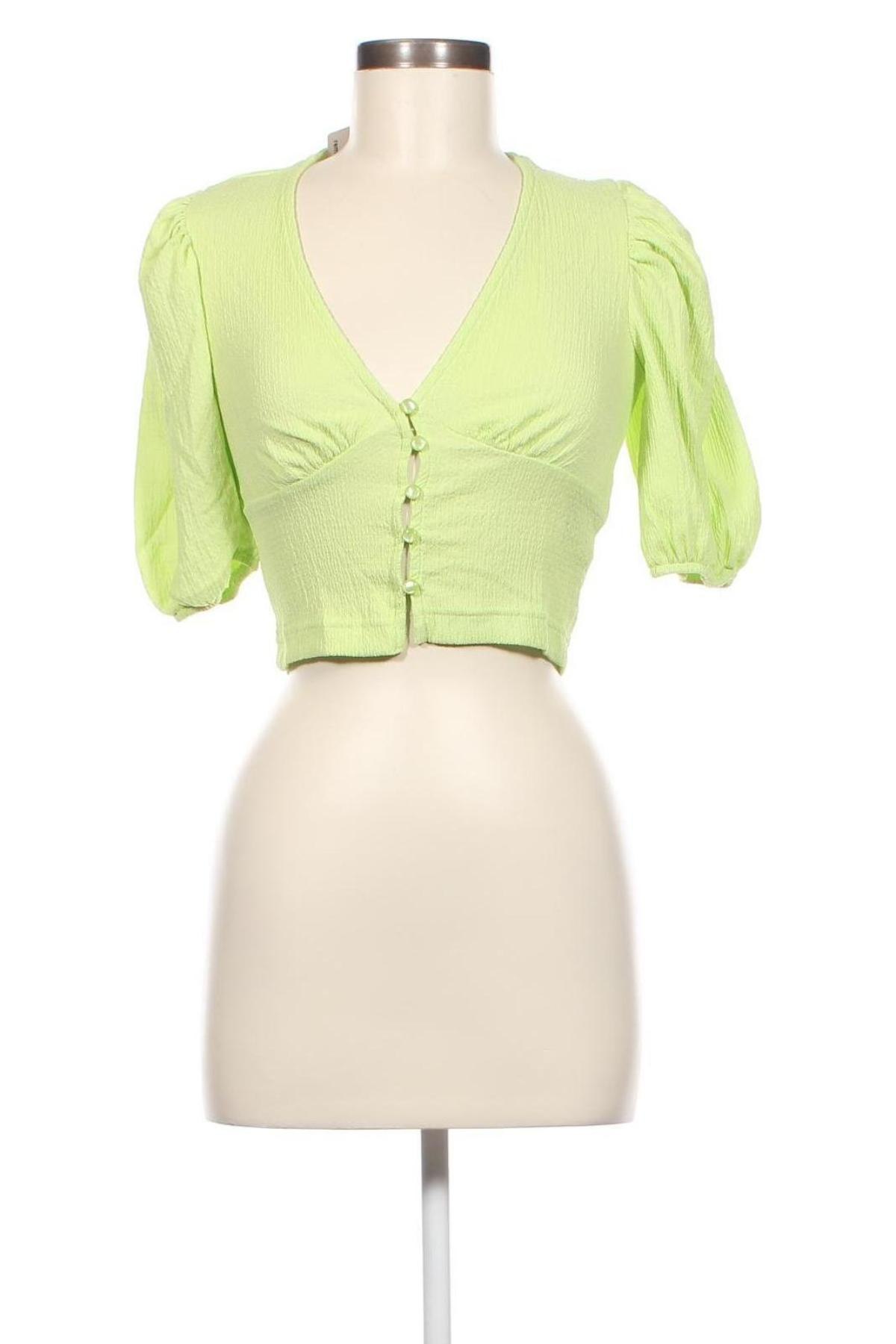 Дамска риза Monki, Размер XS, Цвят Зелен, Цена 8,40 лв.