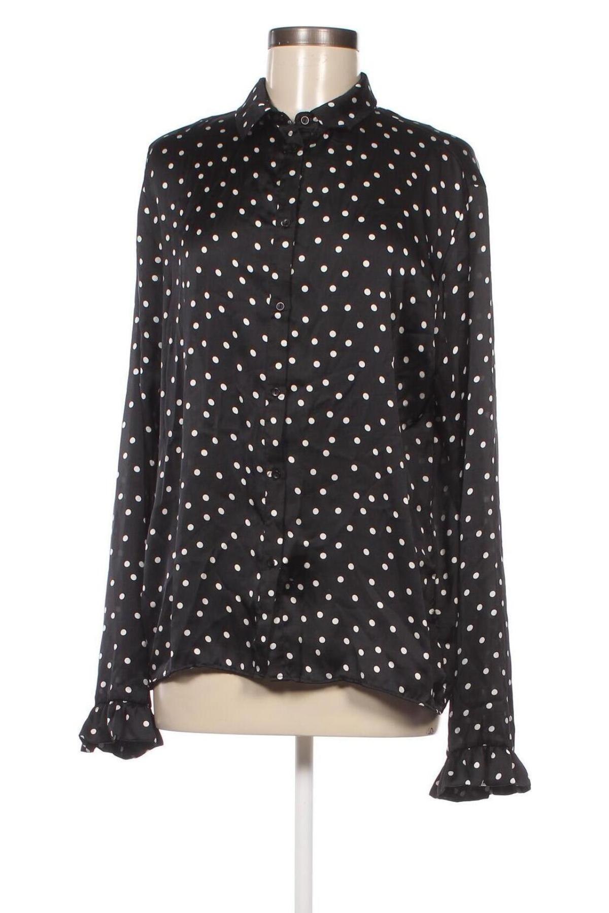 Γυναικείο πουκάμισο NA-KD, Μέγεθος M, Χρώμα Μαύρο, Τιμή 11,35 €