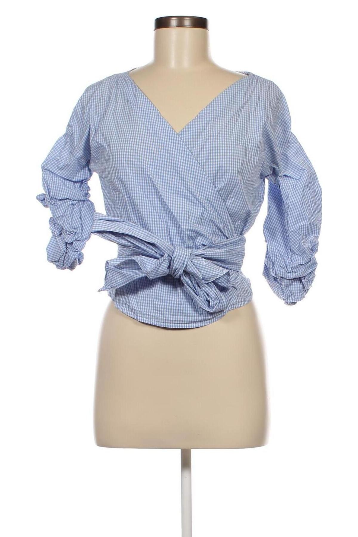 Γυναικείο πουκάμισο New Look, Μέγεθος S, Χρώμα Μπλέ, Τιμή 7,31 €
