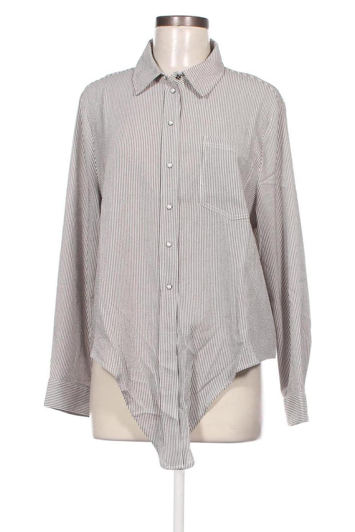 Γυναικείο πουκάμισο ONLY, Μέγεθος XXL, Χρώμα Γκρί, Τιμή 7,11 €