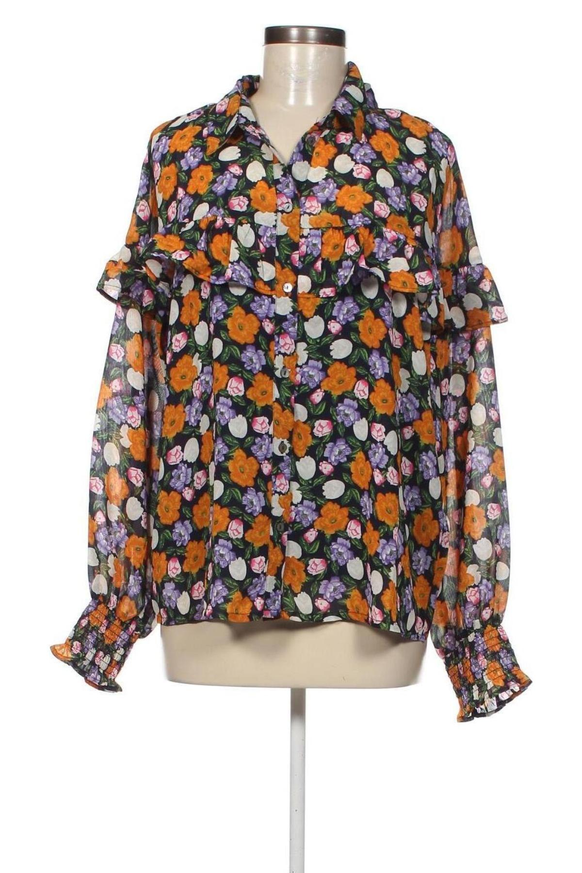Γυναικείο πουκάμισο ONLY, Μέγεθος XL, Χρώμα Πολύχρωμο, Τιμή 8,06 €